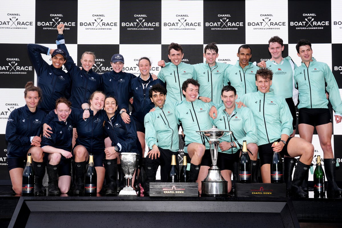 Cambridge win men’s Boat Race after Oxford end losing run in women’s event