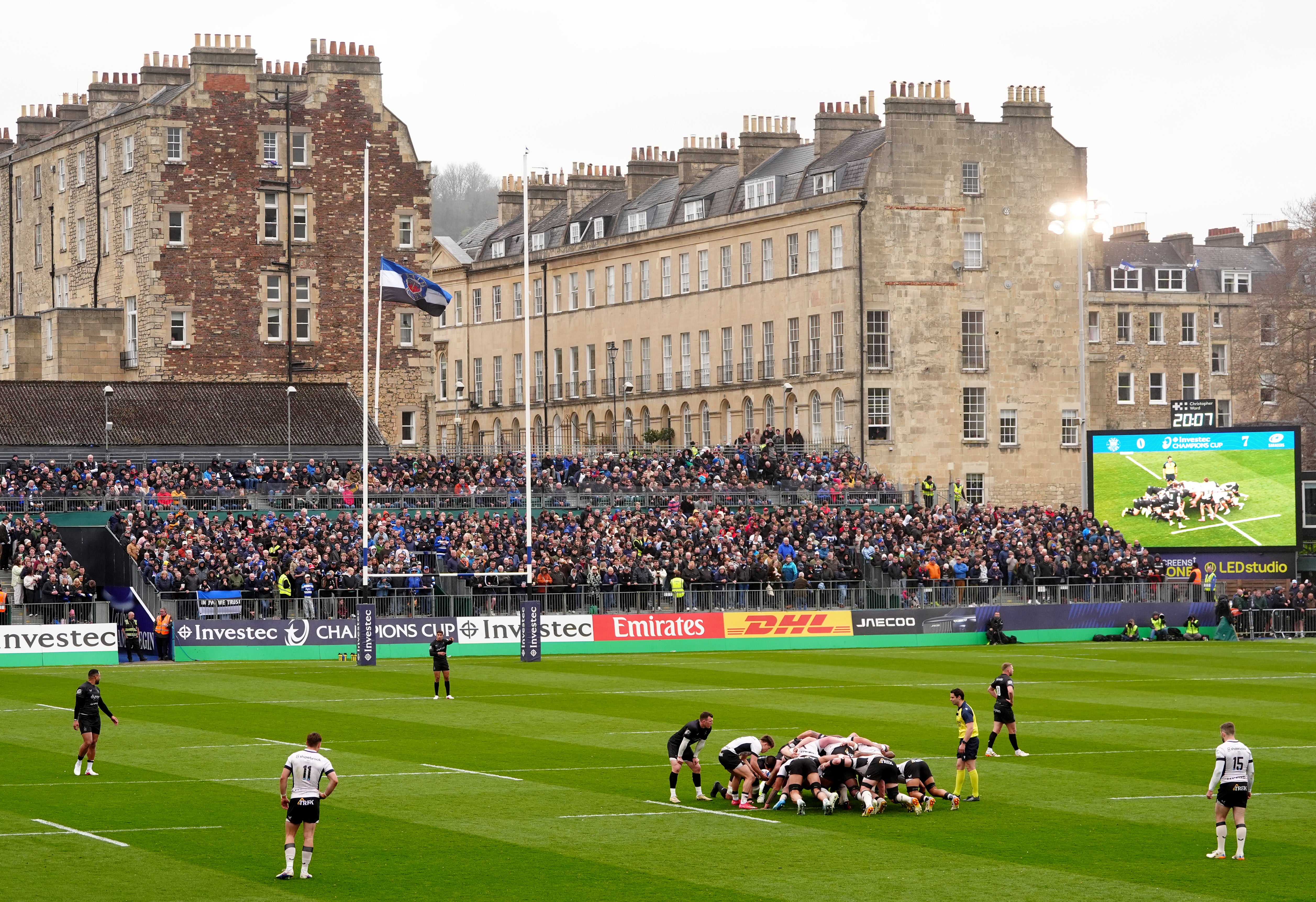 Saracens dominated the scrum in the first half (David Davies/PA)