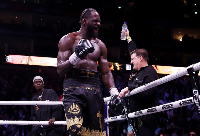 <p>Deontay Wilder beat Derek Chisora at the O2 Arena</p>