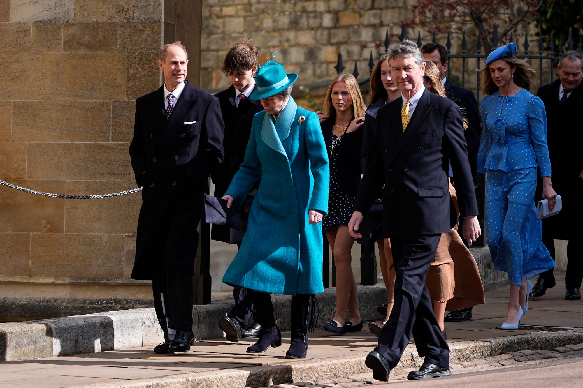 The Duke of Edinburgh and the Princess Royal with Vice Admiral Sir Tim Laurence