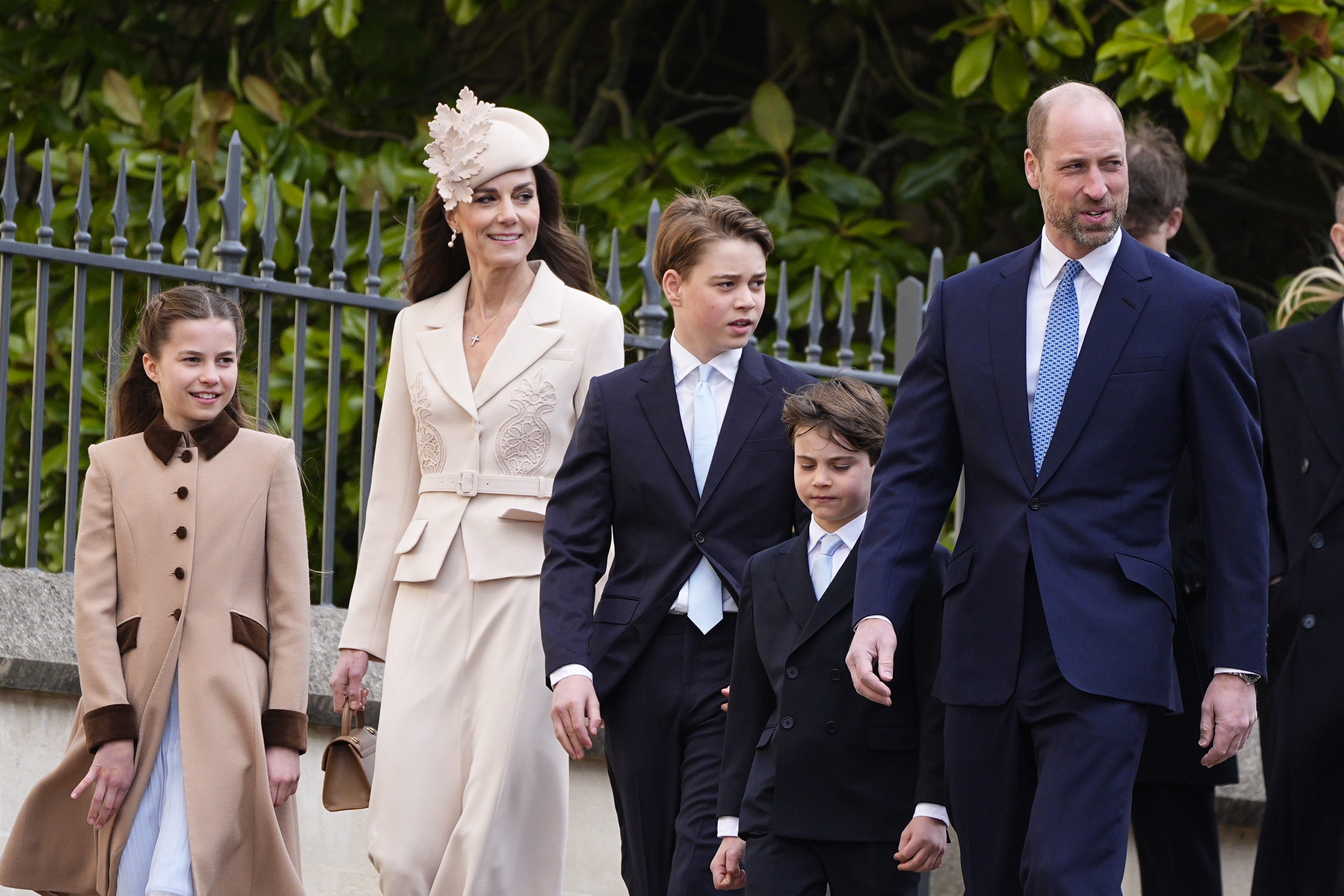 William, Kate and children join traditional royal Easter service | The  Independent