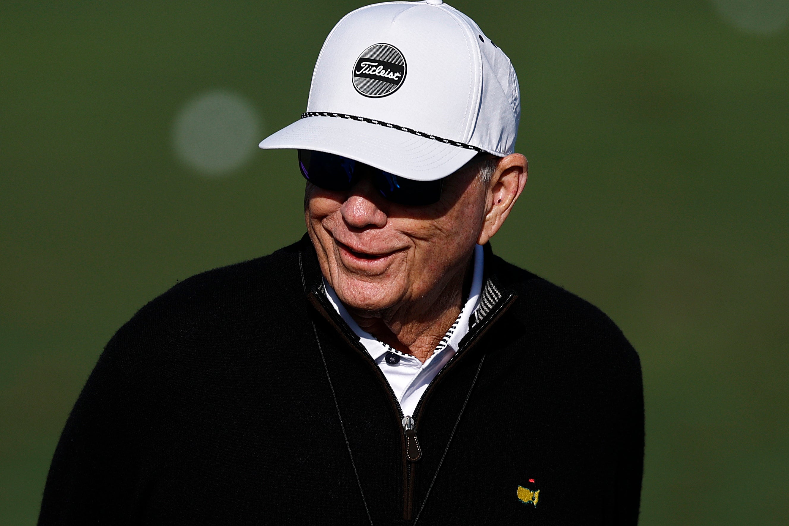 Coach Butch Harmon stands in the practice area at Augusta before the 2025 Masters