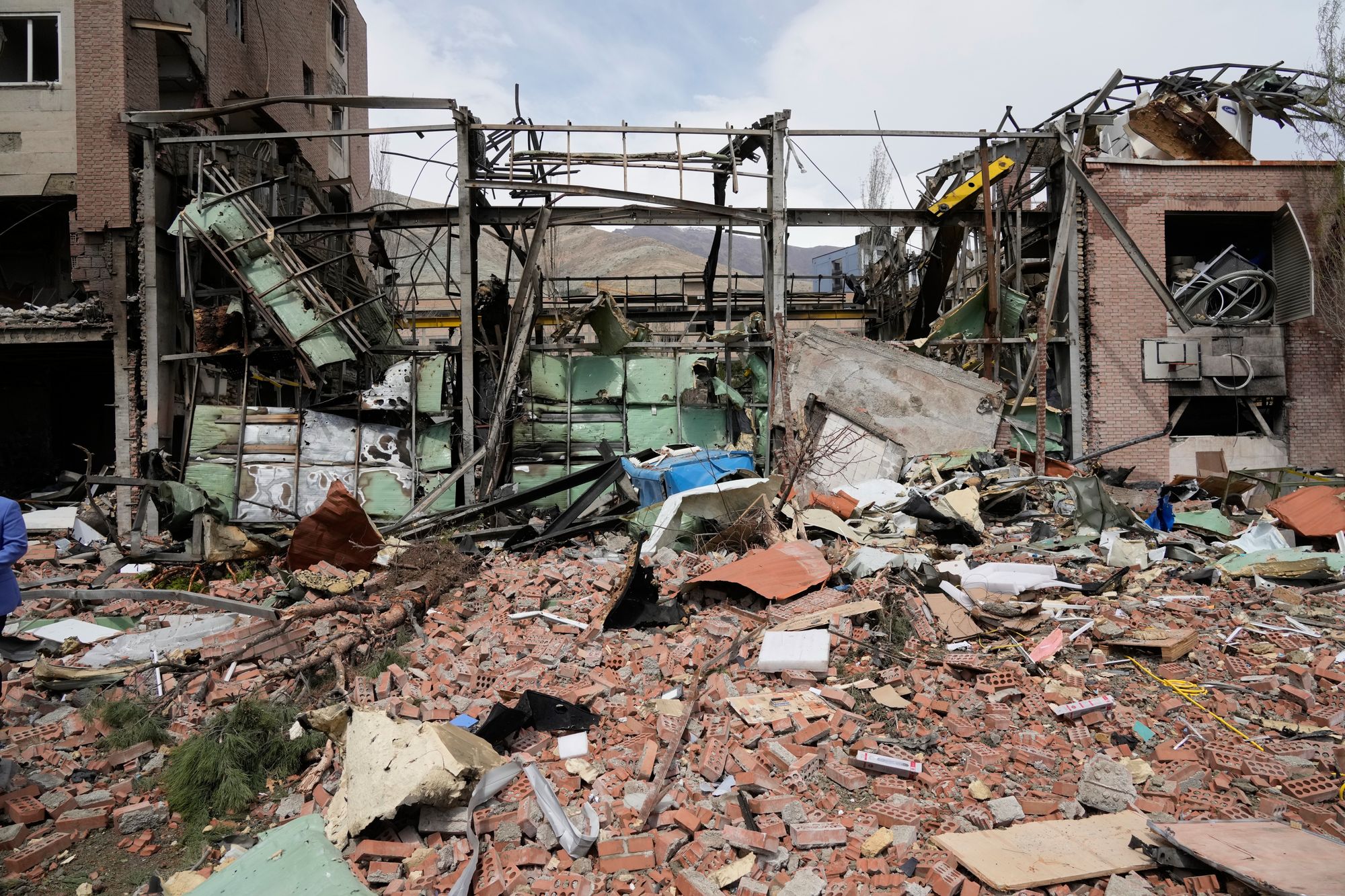 Trump was asked by reporters if he has any concern about the potential suffering of Iranians if civilian infrastructure is hit