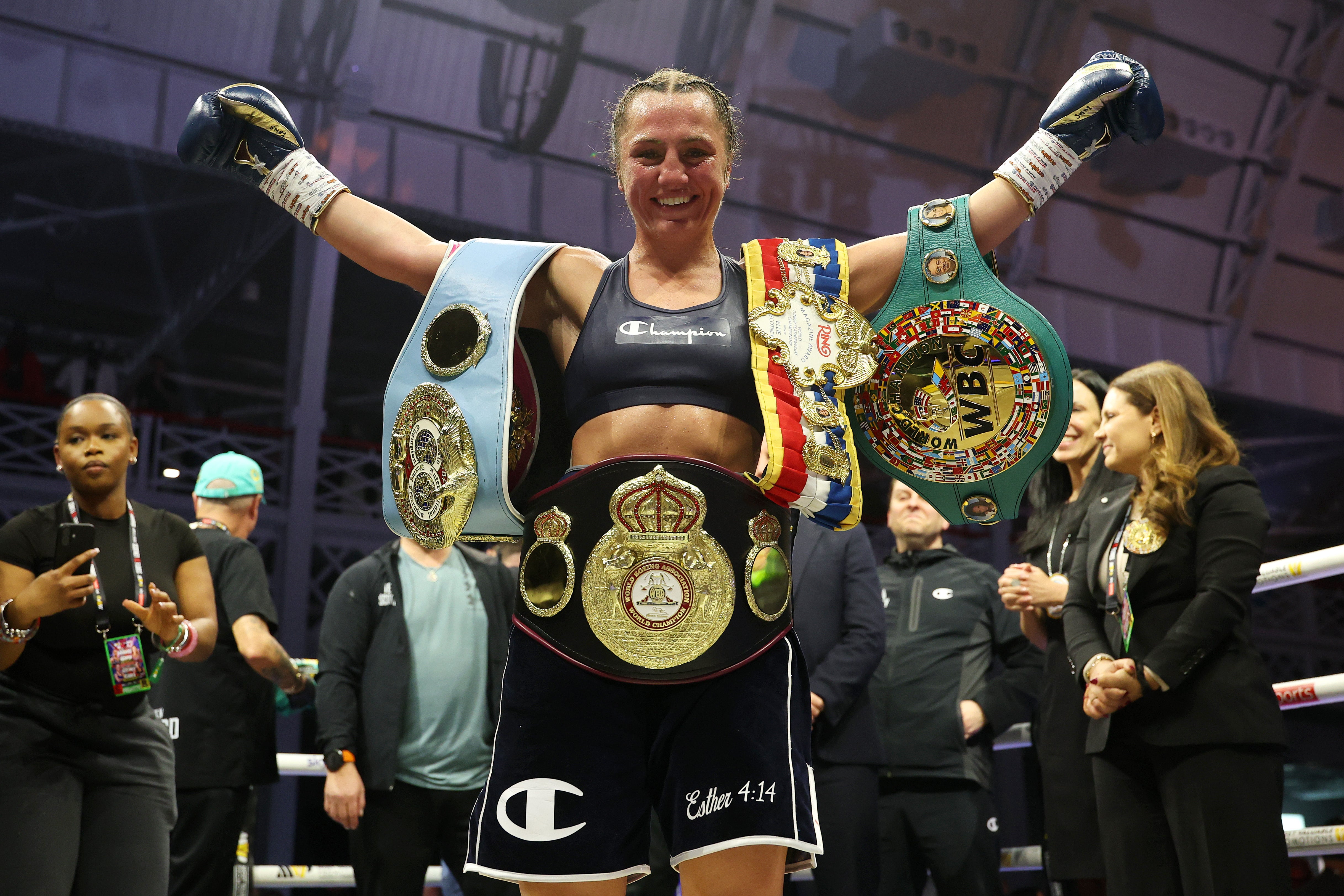 Ellie Scotney became the youngest undisputed champion from the UK