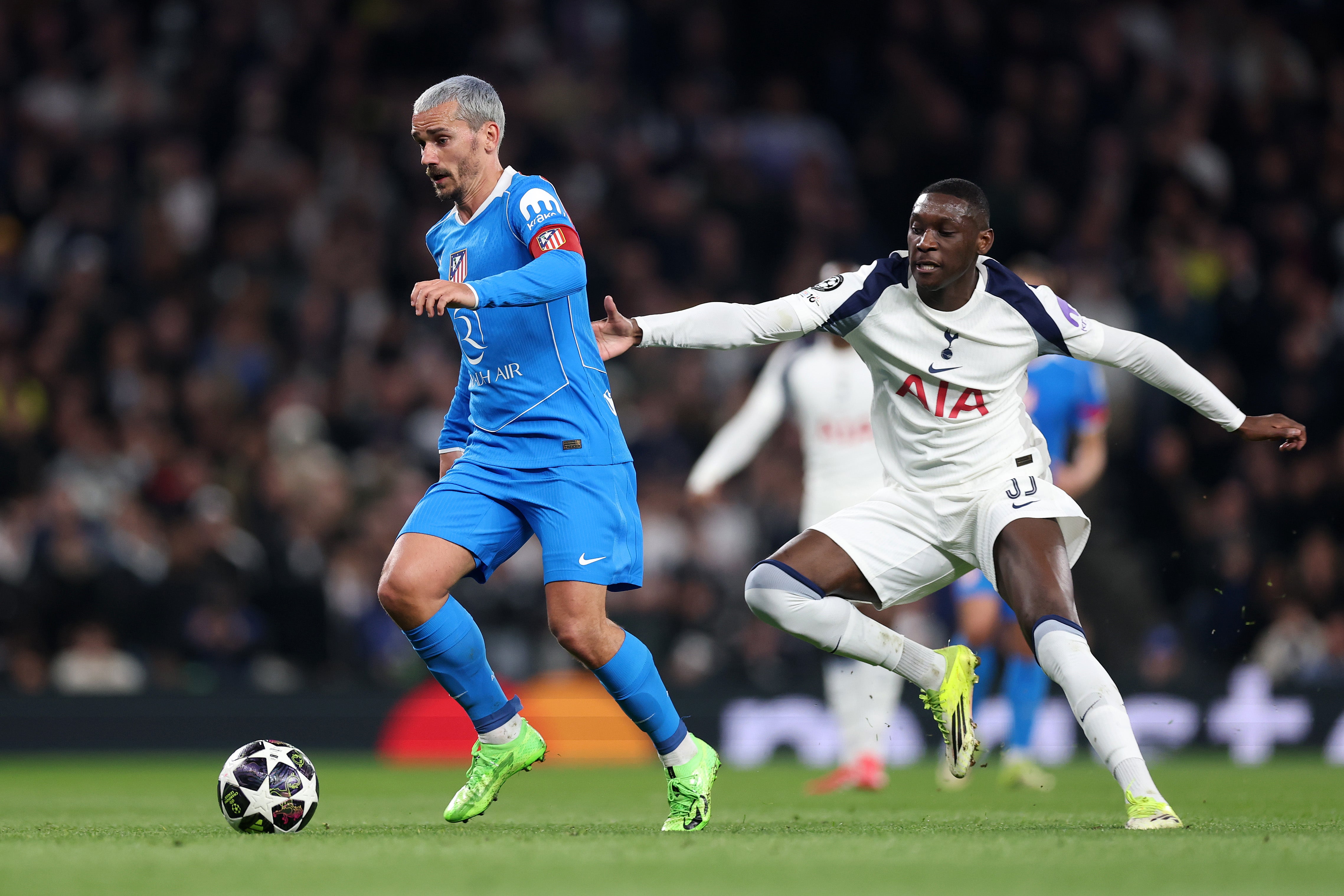 Antoine Griezmann assisted Julian Alvarez to score against Tottenham in the previous round of the Champions League