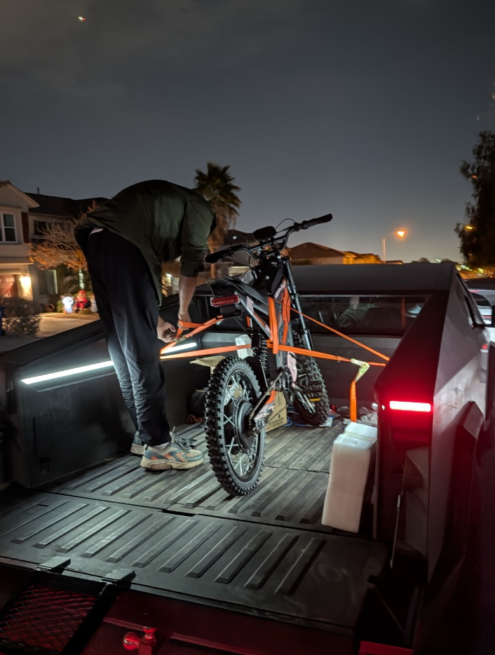 Jaiden's e-bike was delivered in December. He said he wanted the bike so he could keep up with friends and do everyday activities