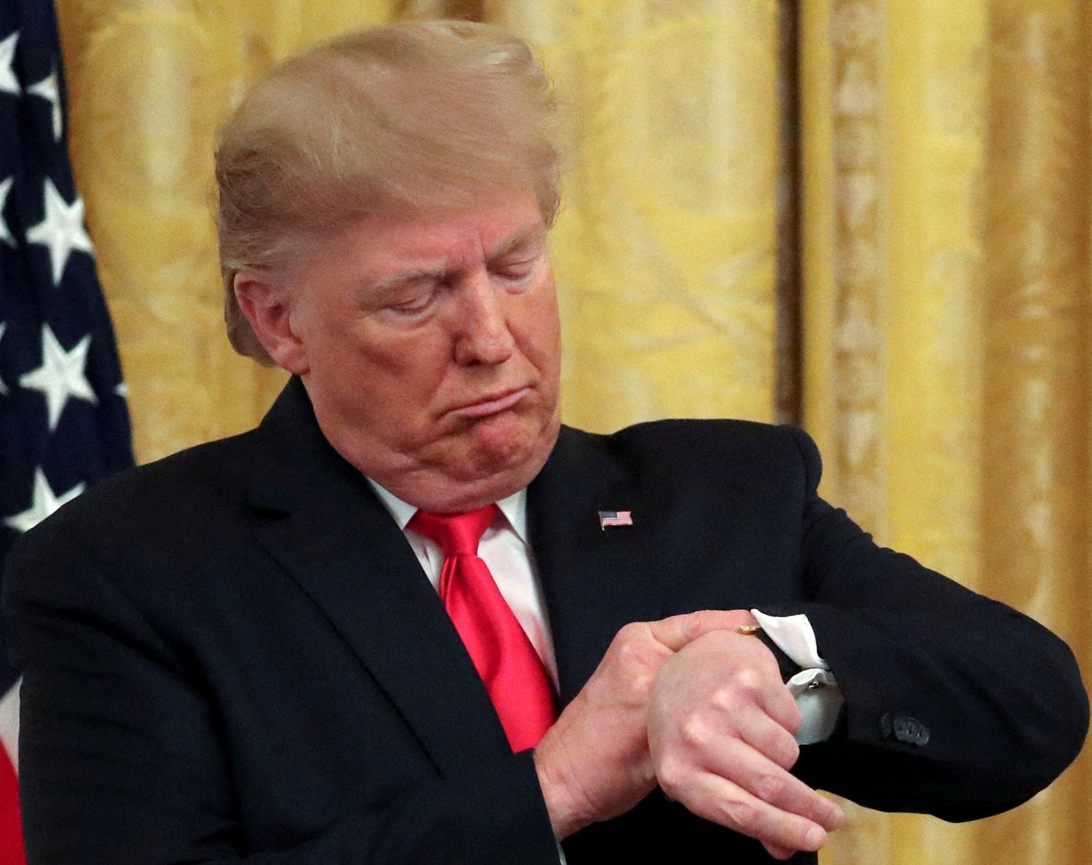 https://static.independent.co.uk/2026/04/07/17/32/FILE-PHOTO-U-S--President-Trump-checks-his-watch-during-an-event-in-the-East-Room-of-the-White-House.jpeg?trim=134,0,134,0&width=1200&height=800&crop=1200:800
