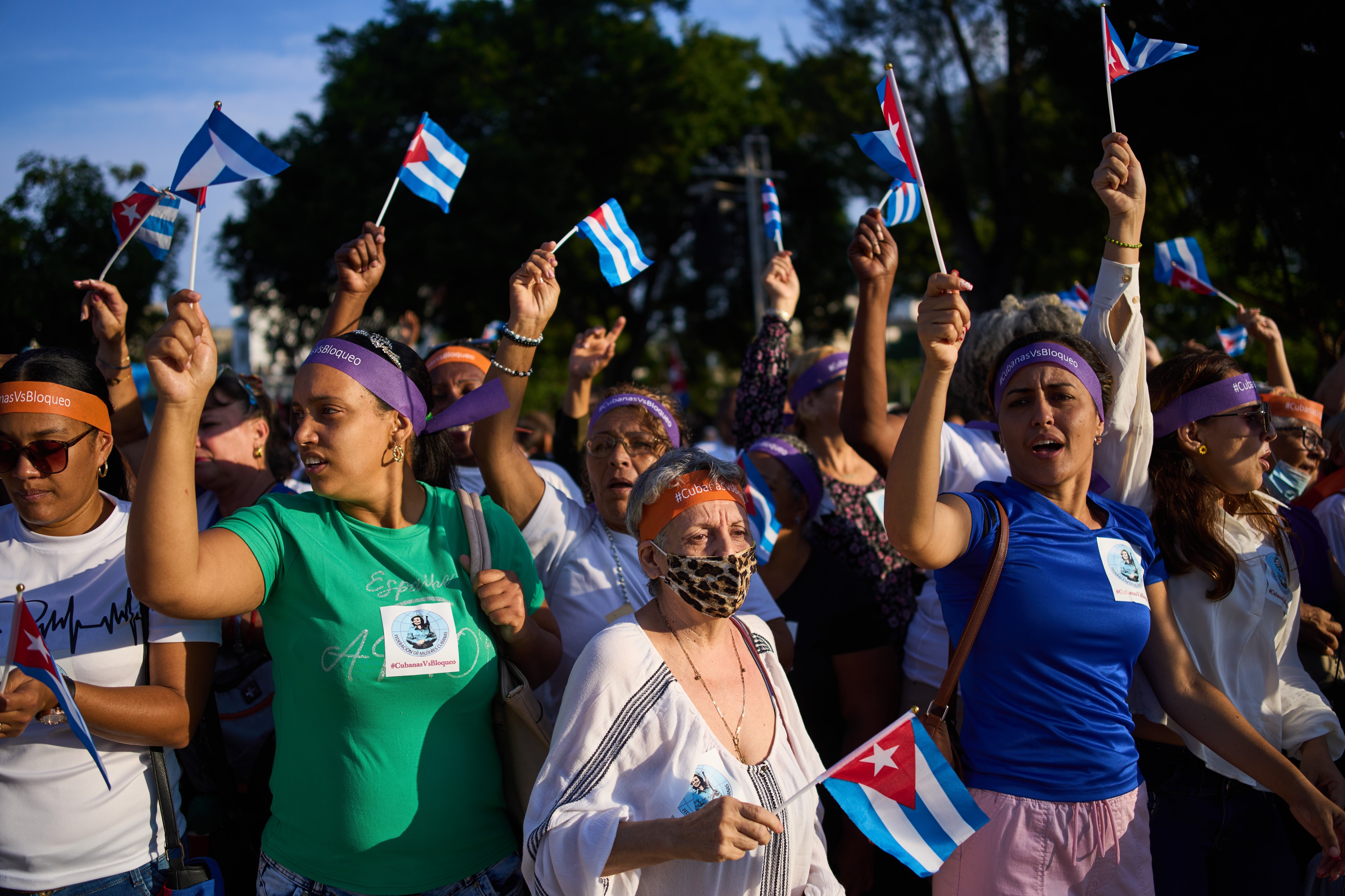 CUBA-MUJERES PROTESTA