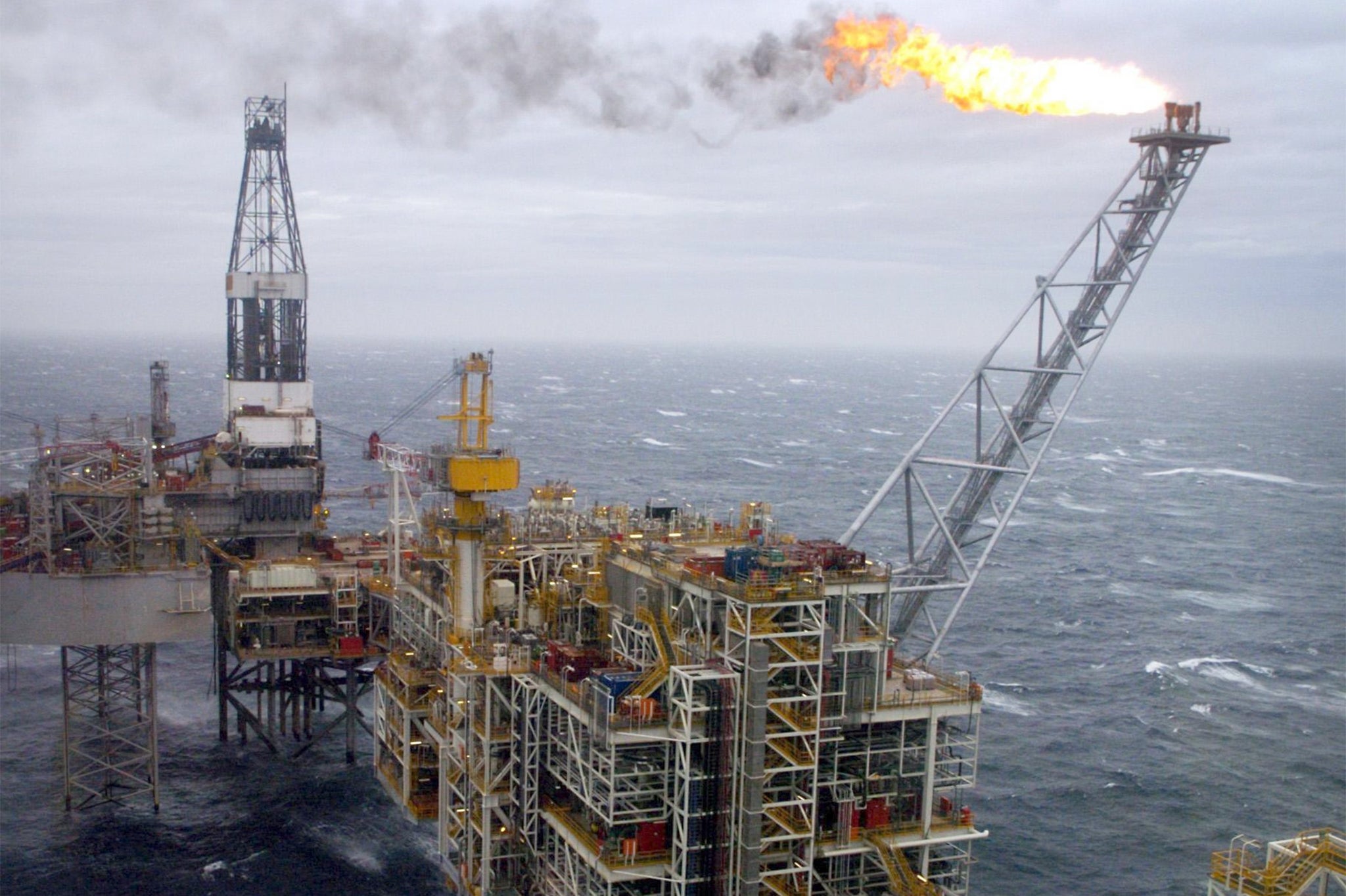 The Buzzard oil field in the North Sea, 50 miles from Aberdeen's coastline