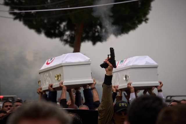 LIBANO FUNCIONARIO CRISTIANO FUNERAL