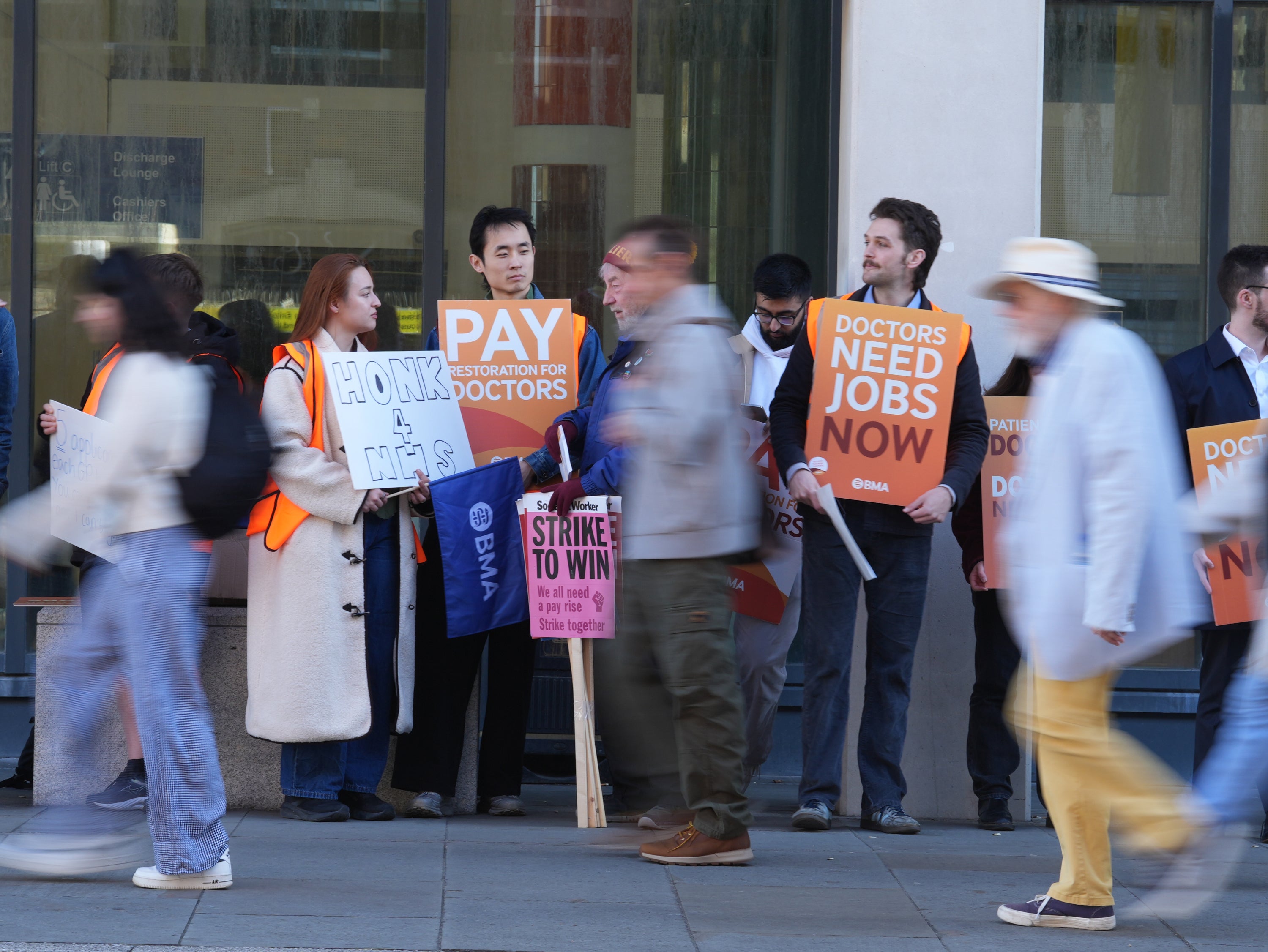 Resident doctors commence six-day walkout after rejecting pay deal