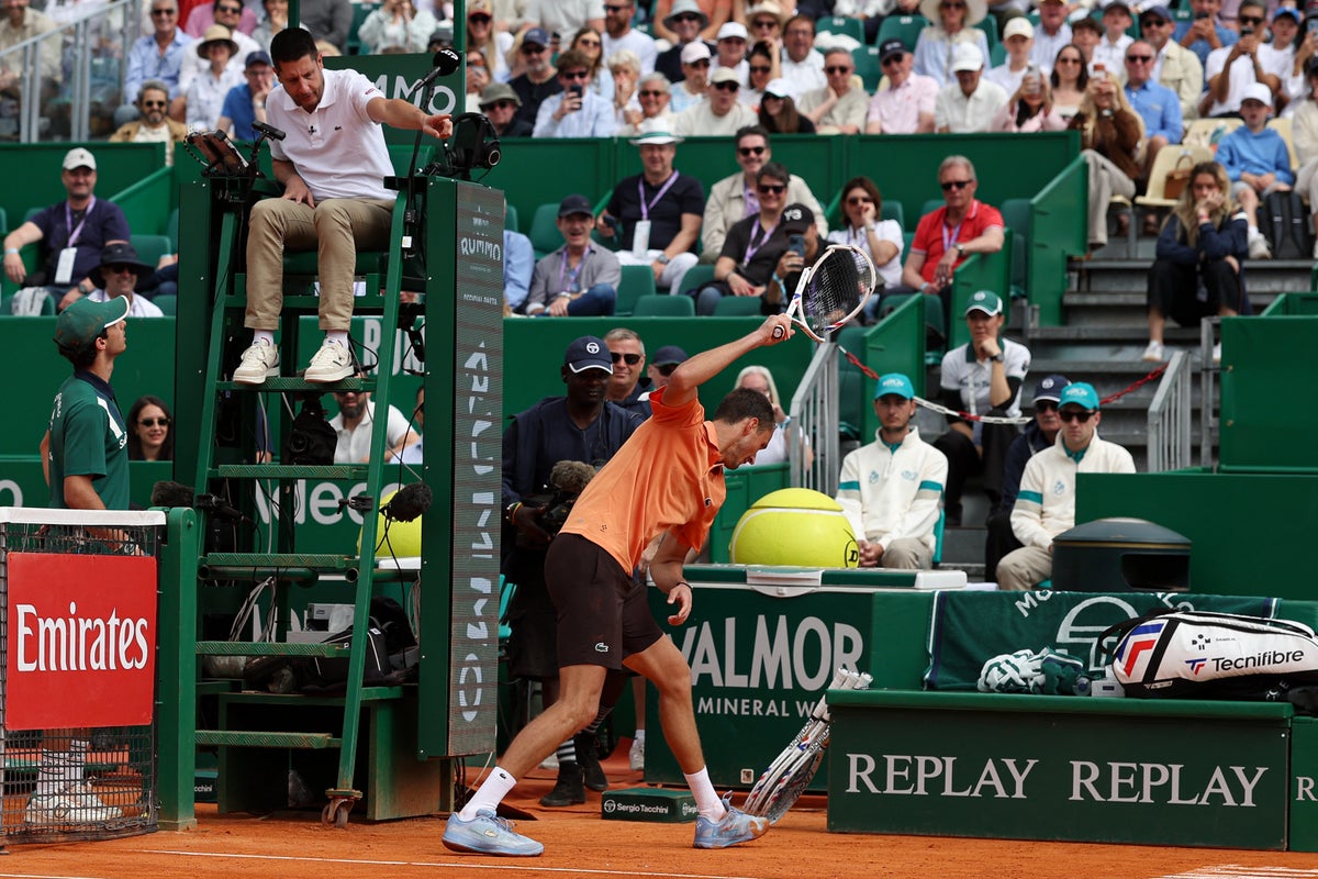 Daniil Medvedev destroys racket during extraordinary 6-0 6-0 defeat to ...