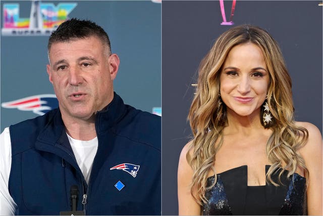 <p>Mike Vrabel y Dianna Russini</p>