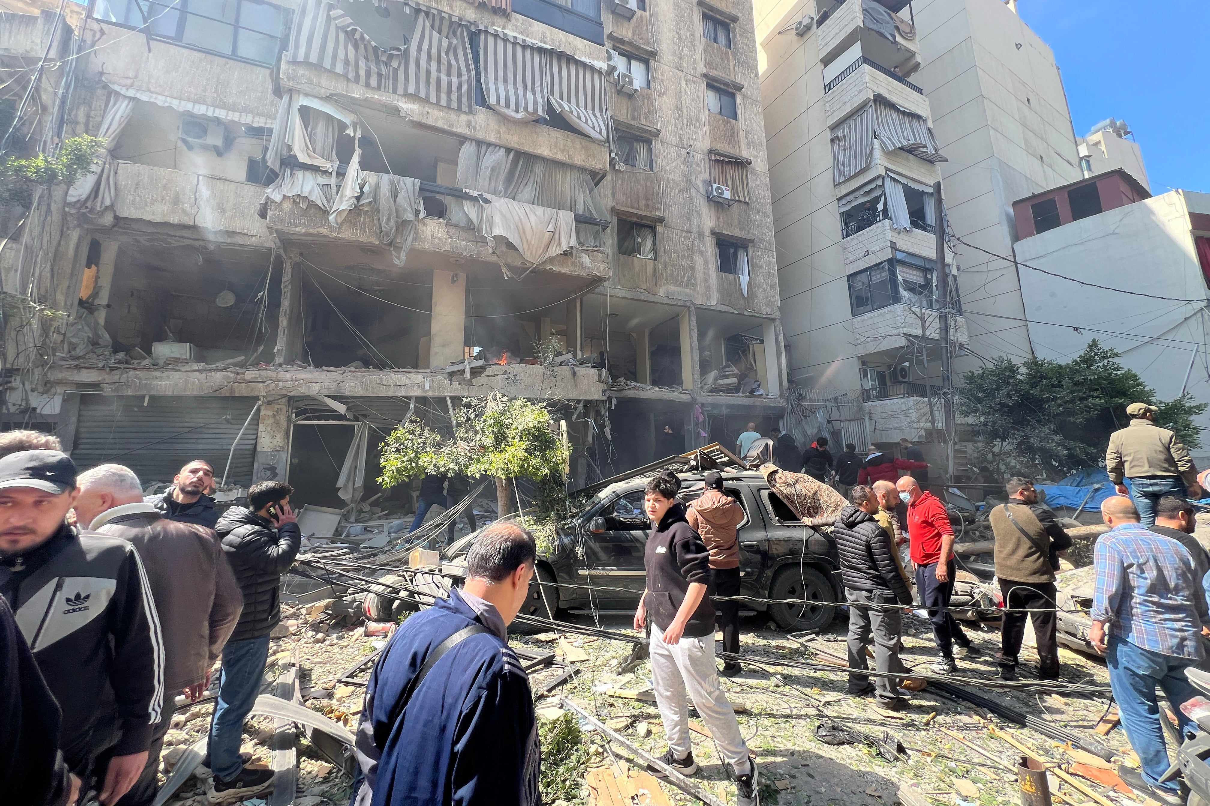 A journalist on the ground compared the airstrikes to an earthquake