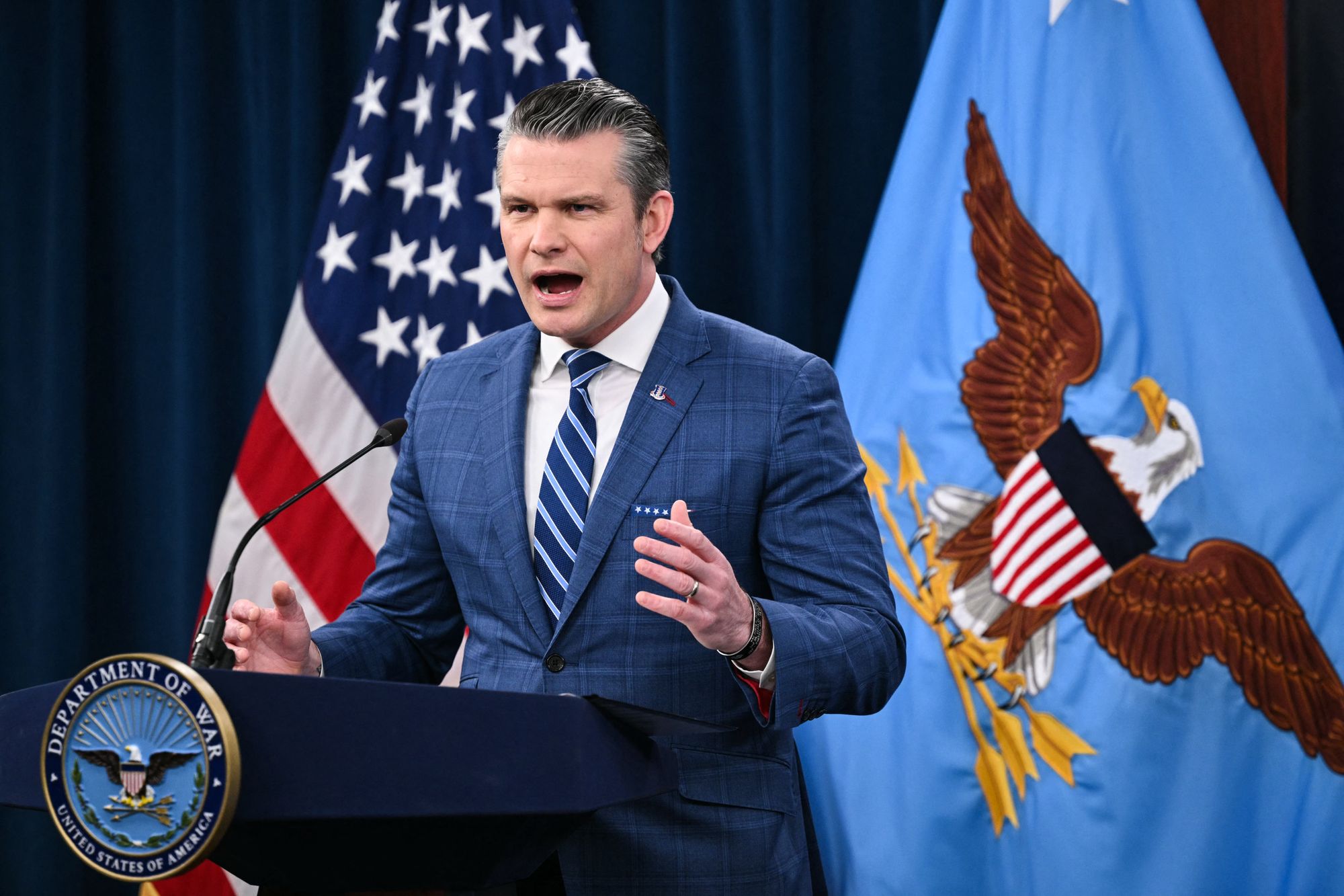 Hegseth told reporters Wednesday that the U.S. military “will be hanging around” in Iran