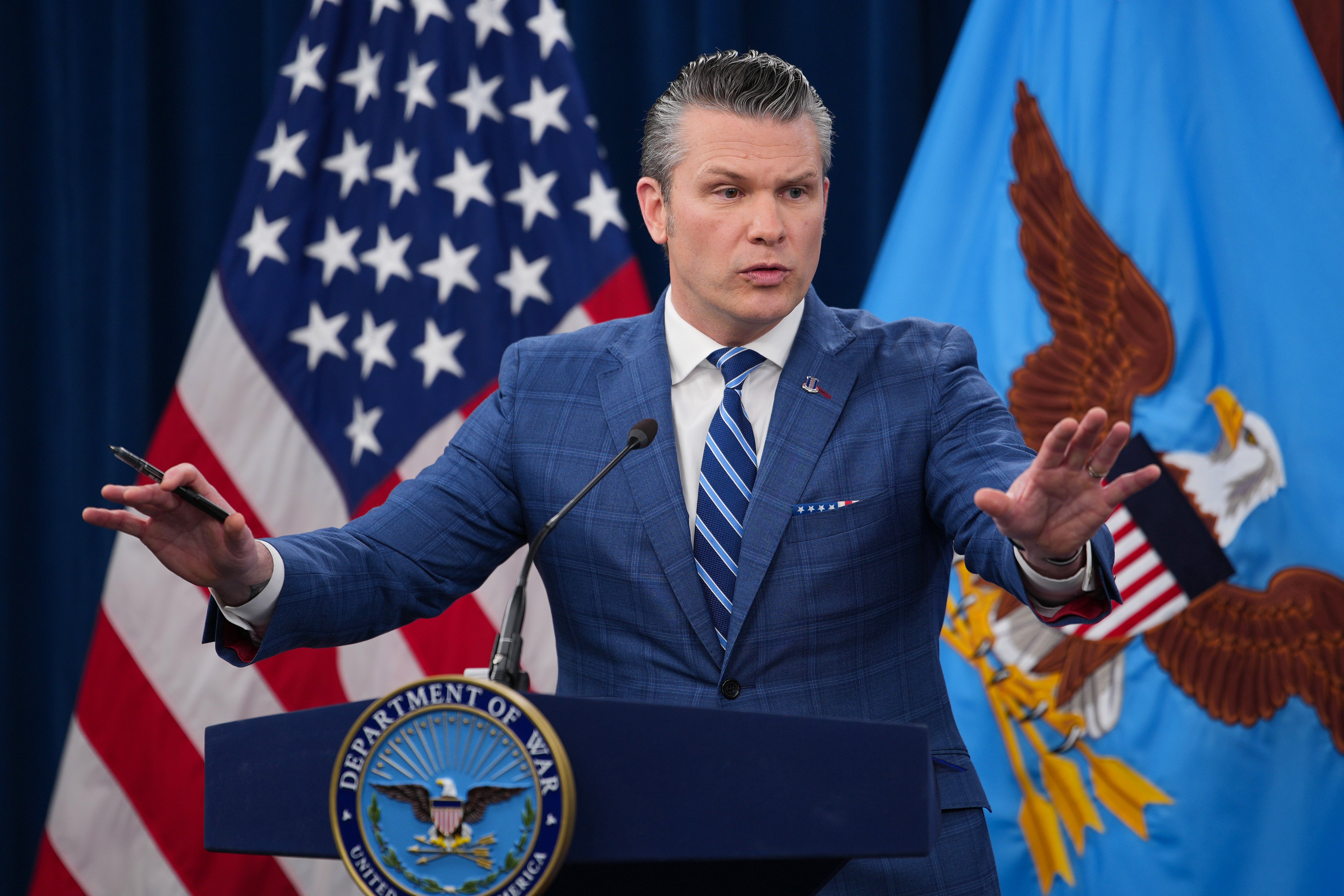 Defence secretary Pete Hegseth said the US had achieved victory but would ‘hang around’ to make sure the ceasefire was enforced