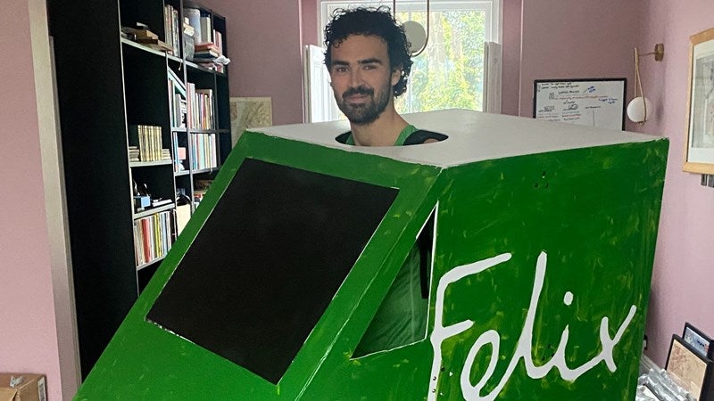 Why one runner is taking on the London Marathon dressed as a van