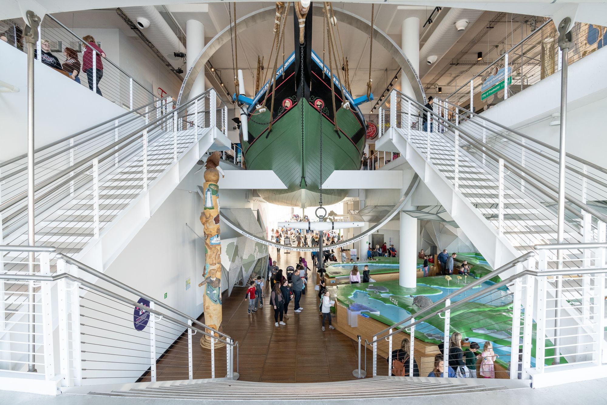 Discovery World, which is jam-packed with interactive exhibits, is a highlight for children