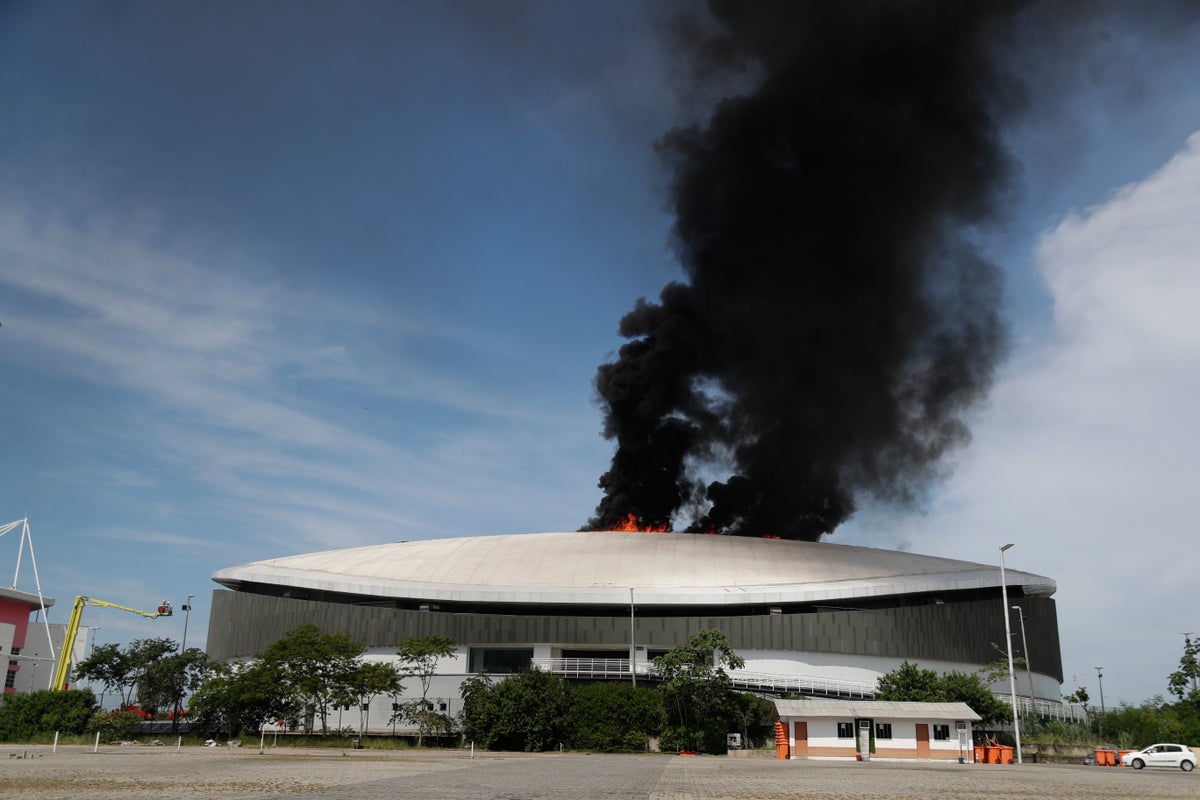 Fire Engulfs Velodrome at Rio de Janeiro Olympic Park, No Injuries Reported