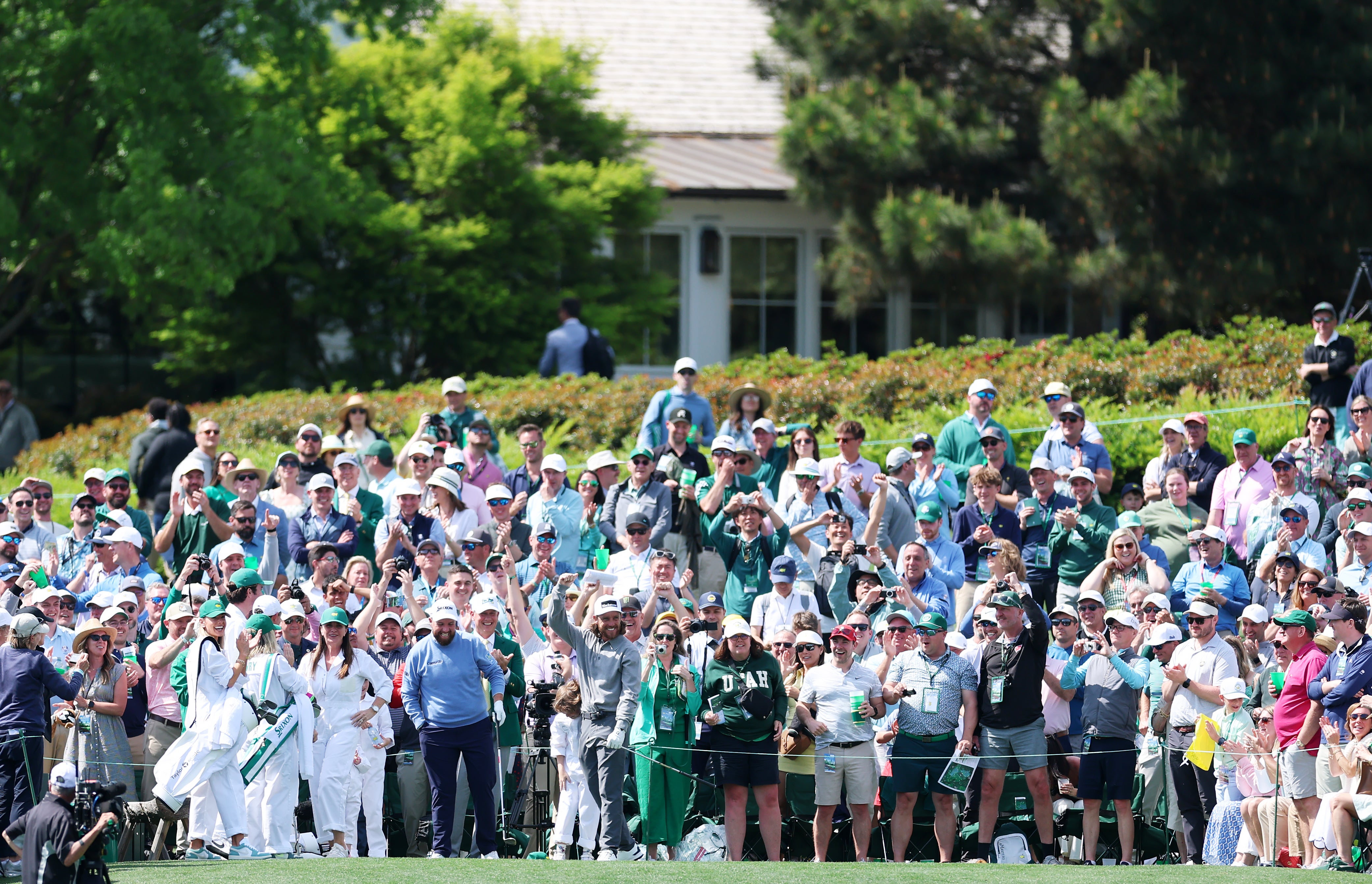 Tommy Fleetwood aced the third in the par three contest with his son Frankie as his caddy