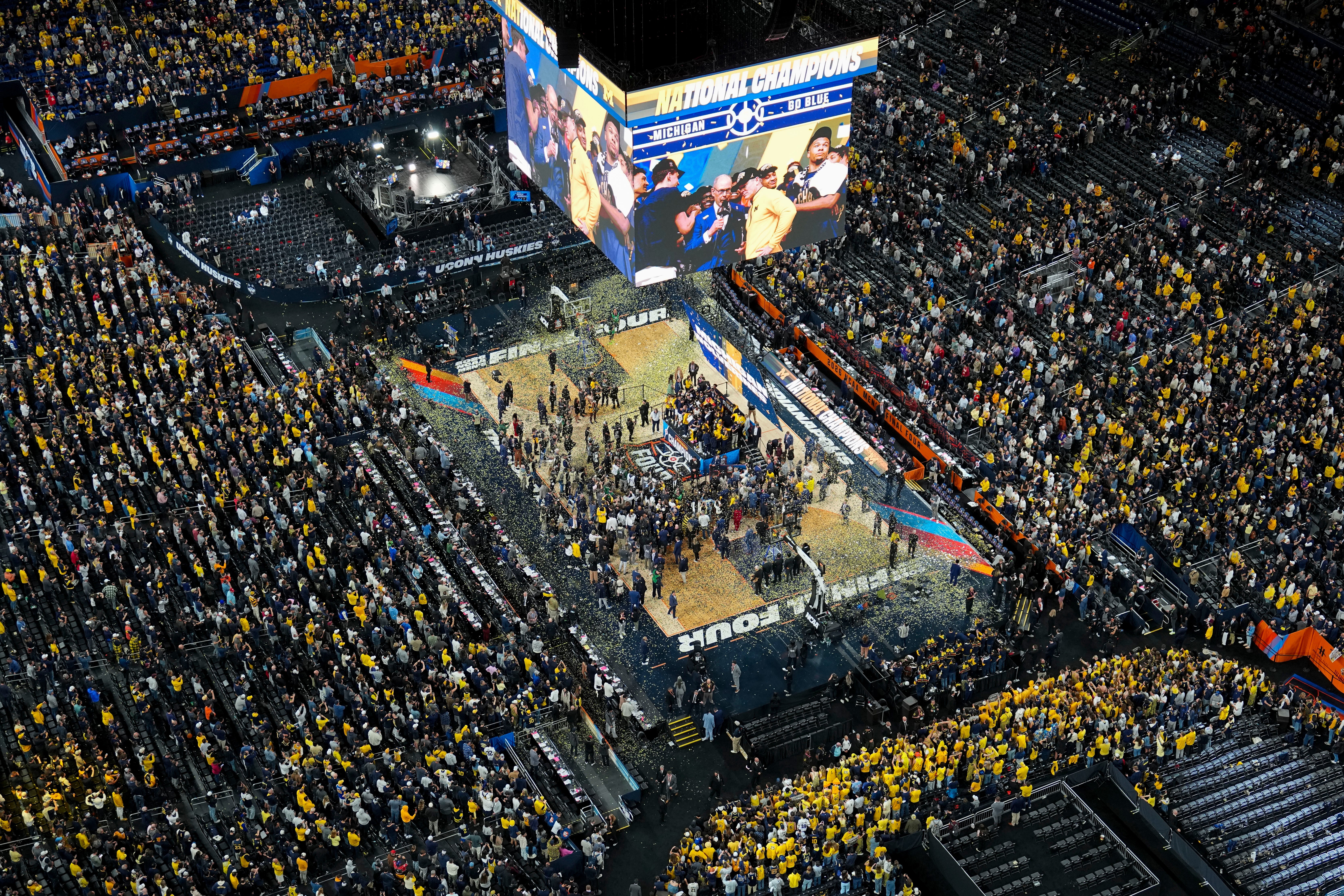 NCAA UConn Michigan Basketball