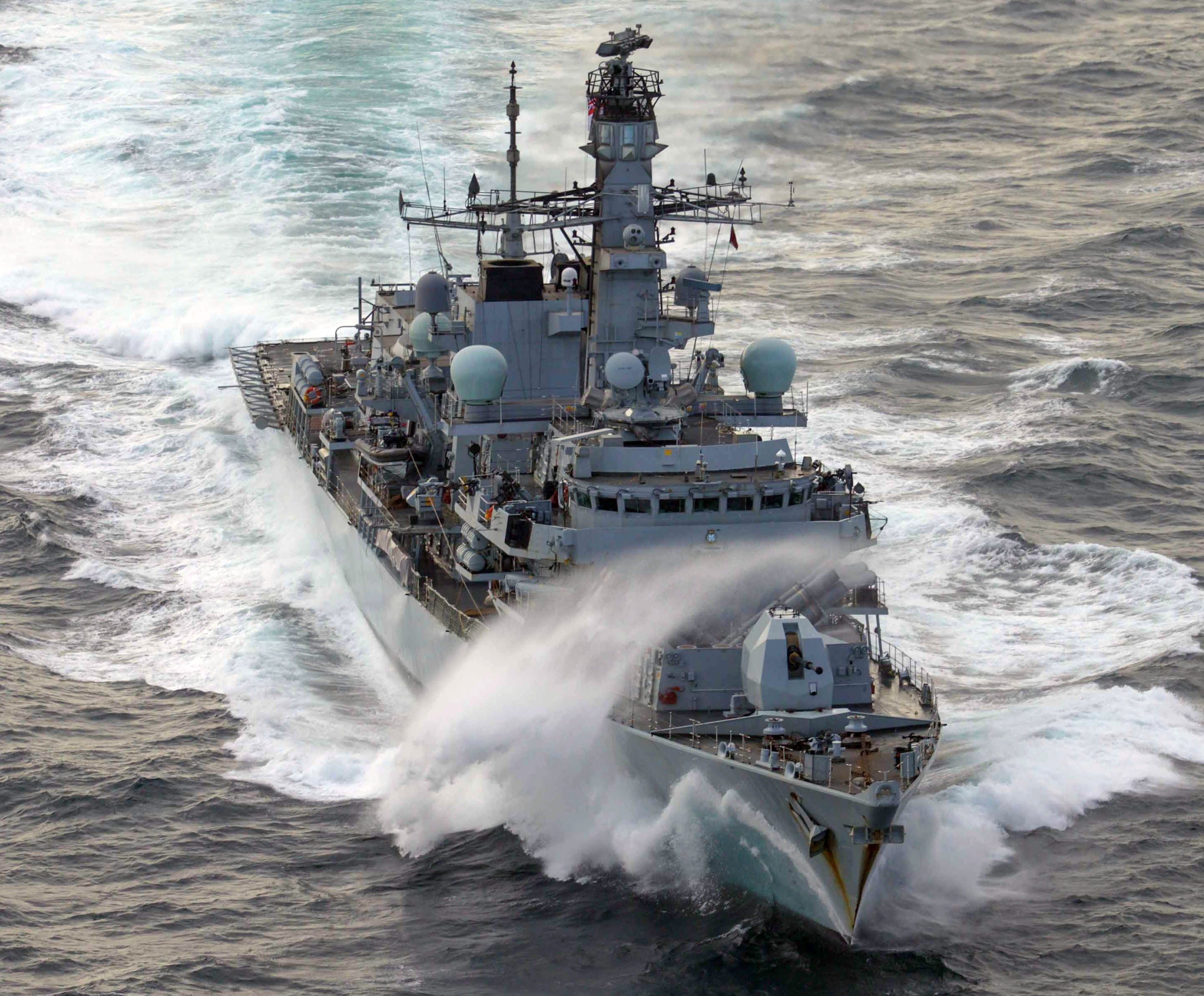 Pictured is HMS St Albans (F83), the 16th and last of the Royal Navy's Type 23 frigates to be built