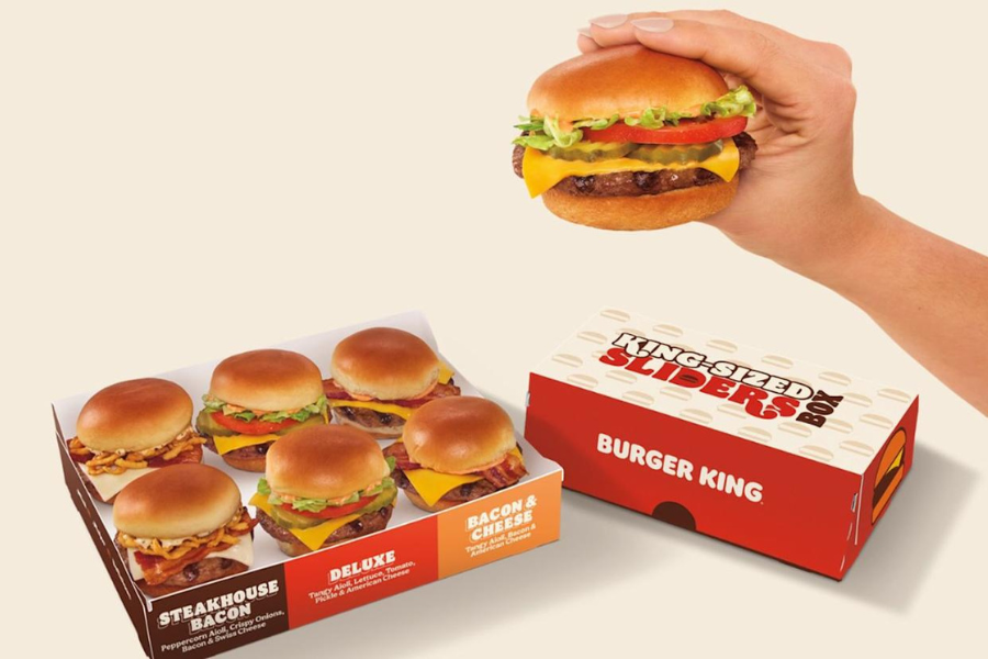 The King Size Sliders will be tested at Burger King locations in Columbus, Ohio, and Portland, Oregon, from April 14 to May 4