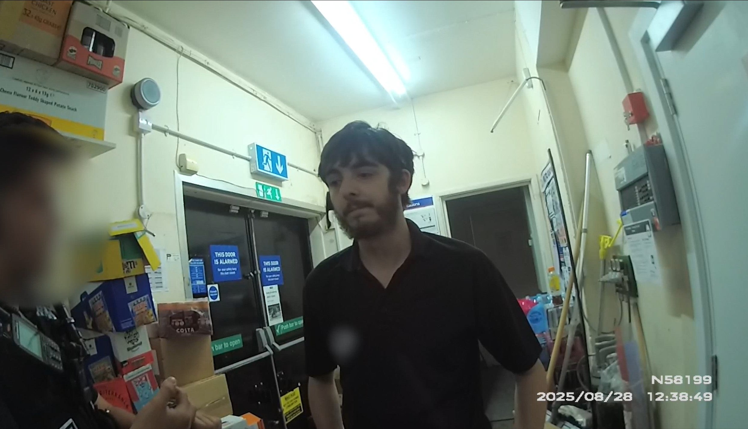 Body camera footage from Tritta's arrest