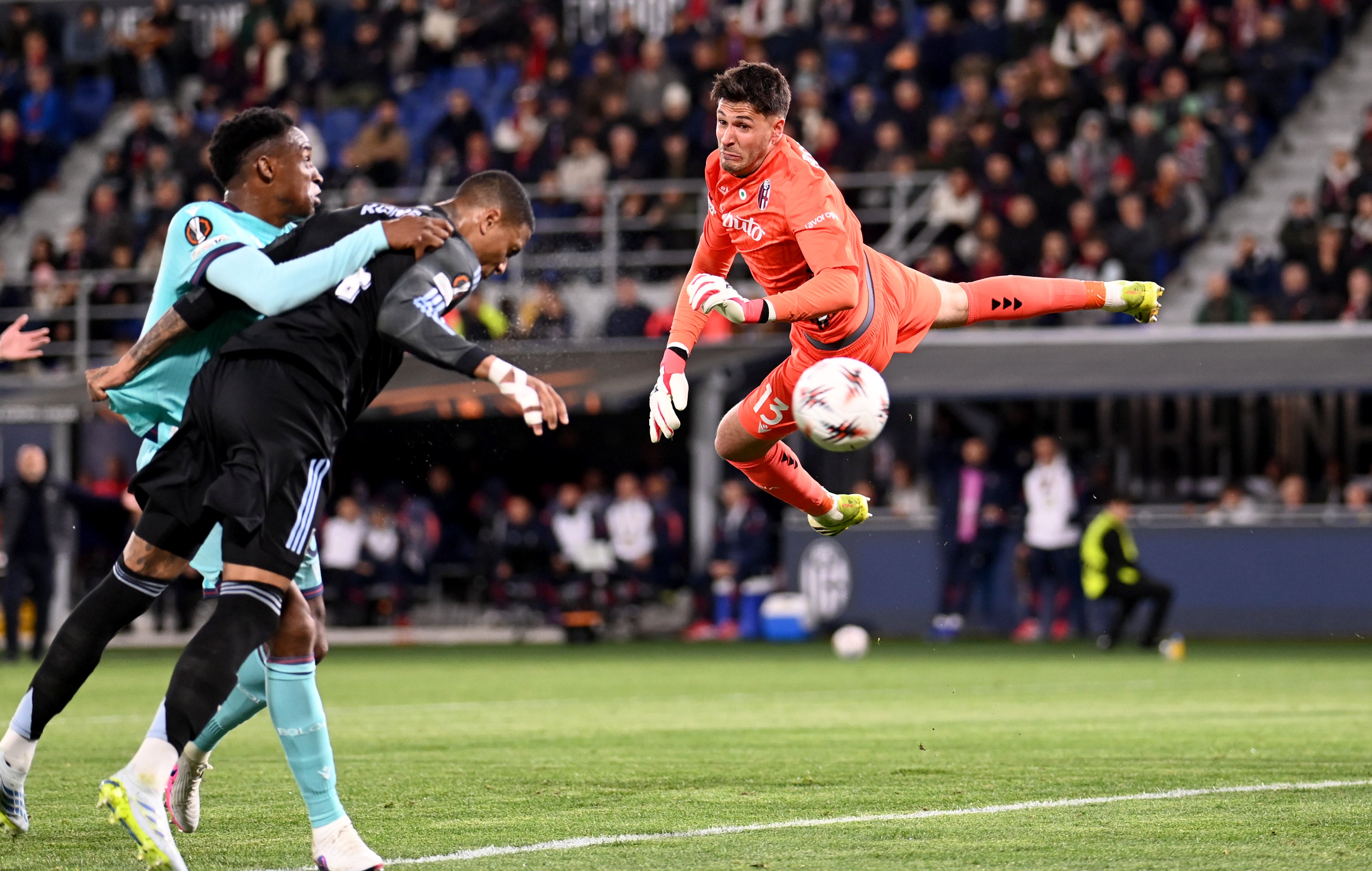 Ezri Konsa sent Villa ahead from a super corner move