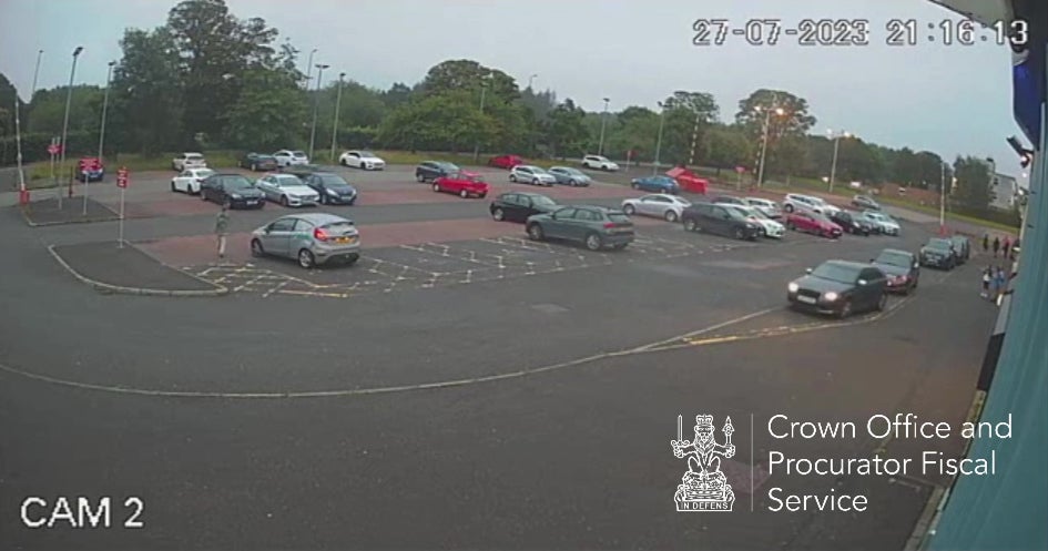 The court was shown video footage showing Milne and Ms Bruce the day she was killed