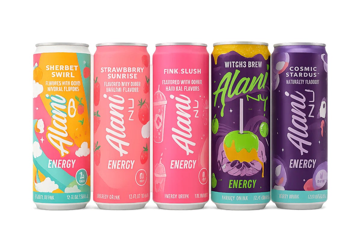 Alani Nu sells a wide range of flavored energy drinks and other wellness products