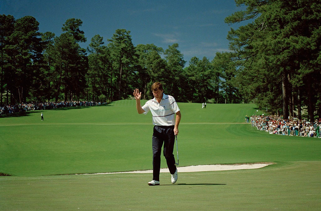 Nick Faldo at the 1990 Masters