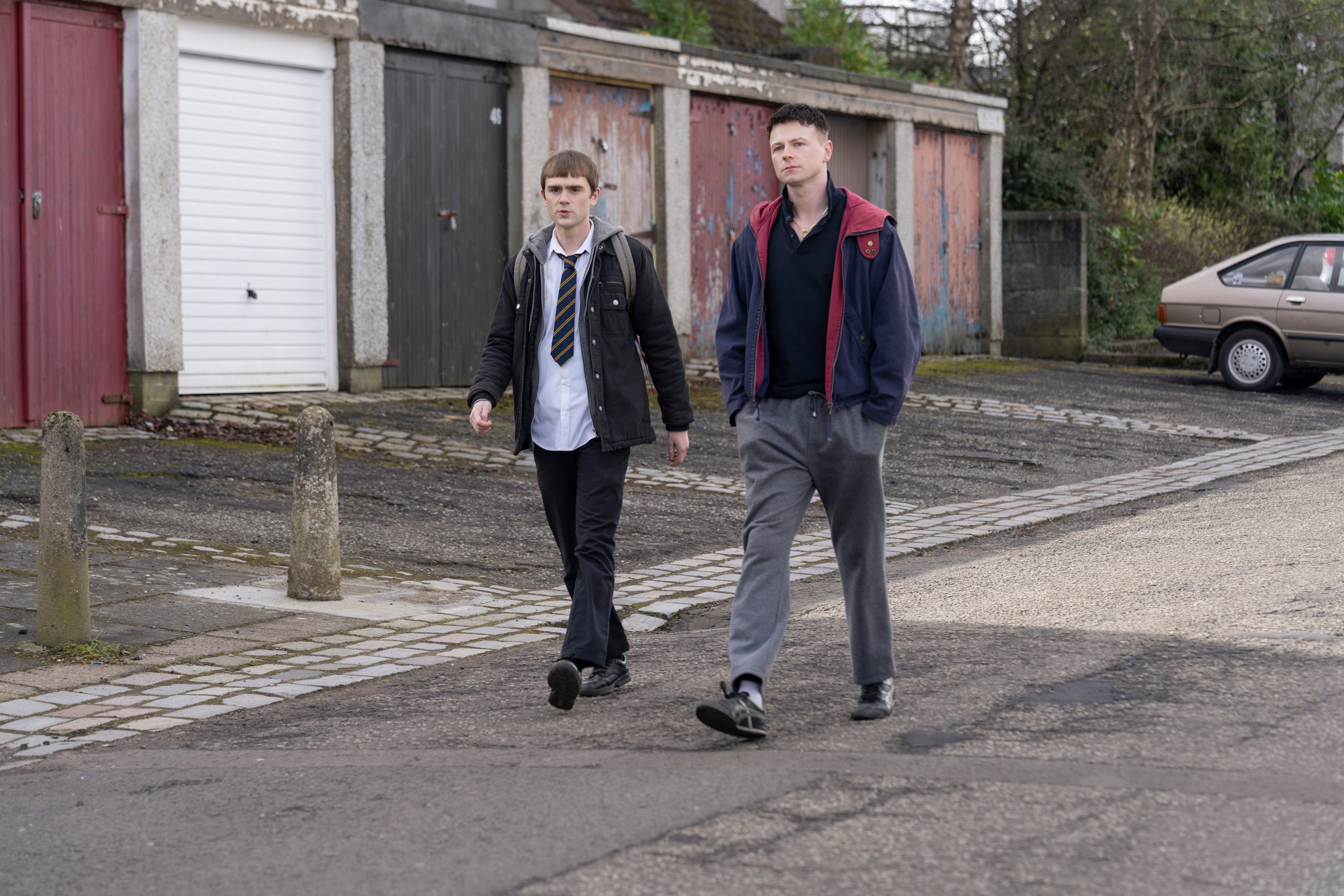 Mitchell Robertson and Stuart Campbell as younger versions of Niall and Ruben in 'Half Man'