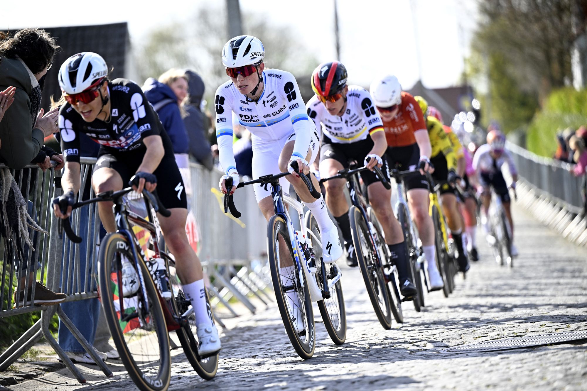 She was among an elite group of ten at the business end of last Sunday's Tour of Flanders, won by Demi Vollering