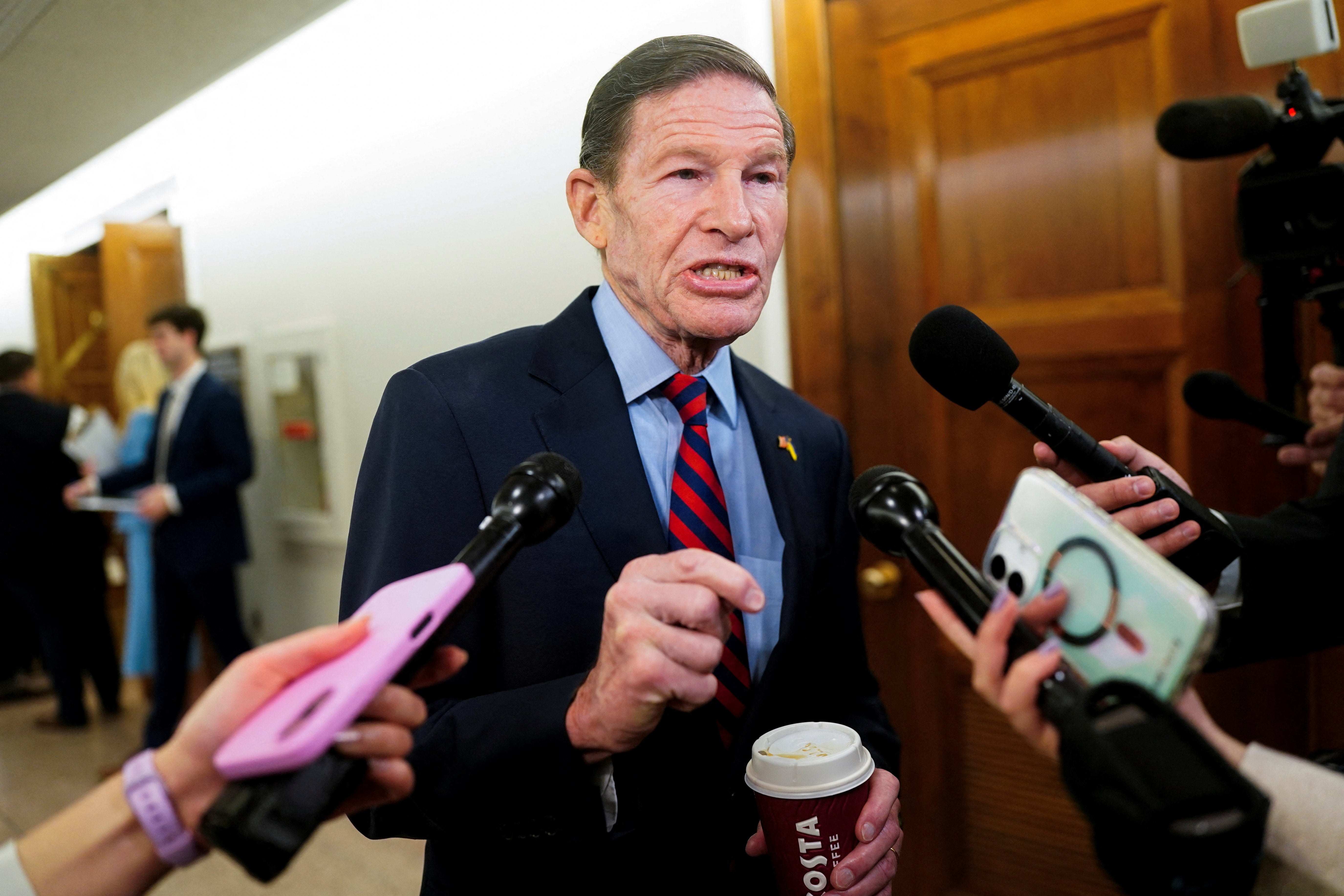 Connecticut Senator Richard Blumenthal called the administration’s targeting of the Afghan family in his state ‘disgusting and offensive’ as he urges Rihan’s release from ICE custody