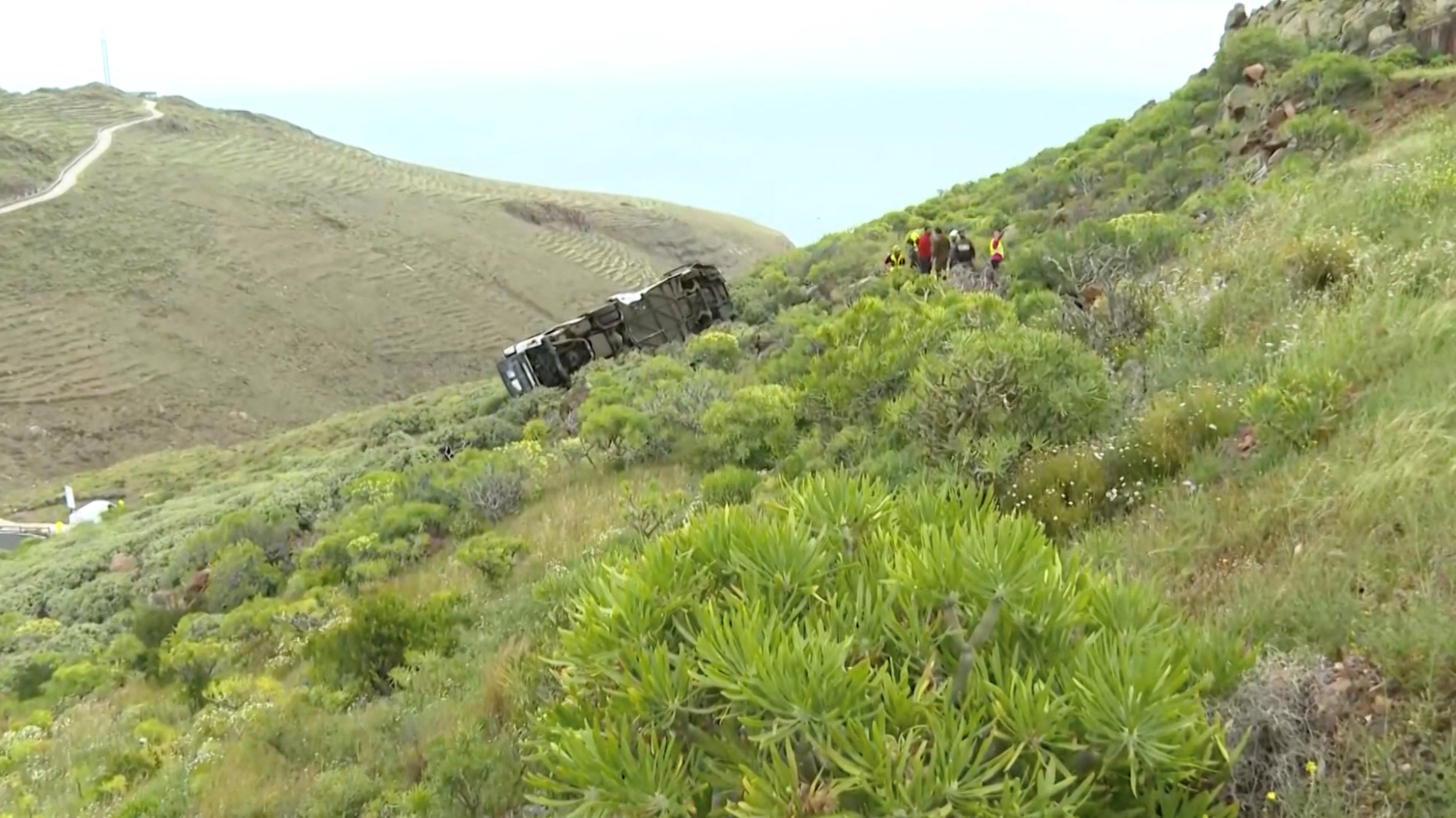 Emergency services carried out investigations at the scene