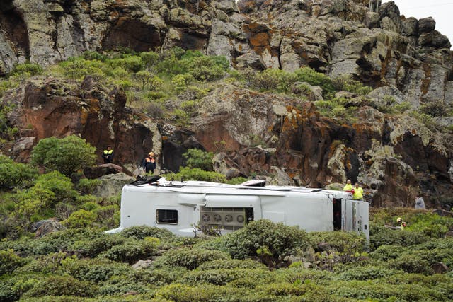 ESPAÑA-ISLAS CANARIAS-AUTOBÚS-BARRANCO