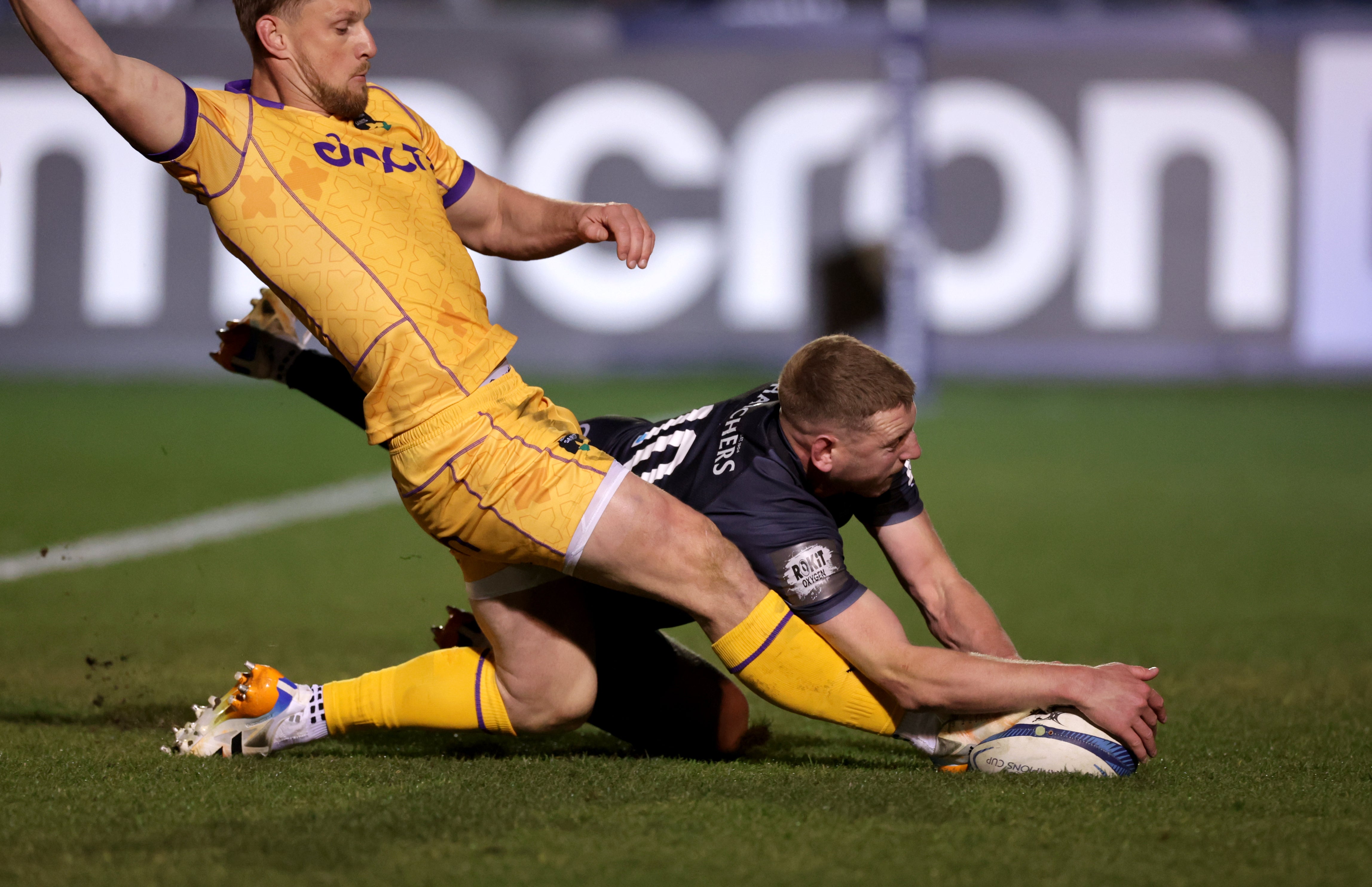 Finn Russell scored Bath’s second try