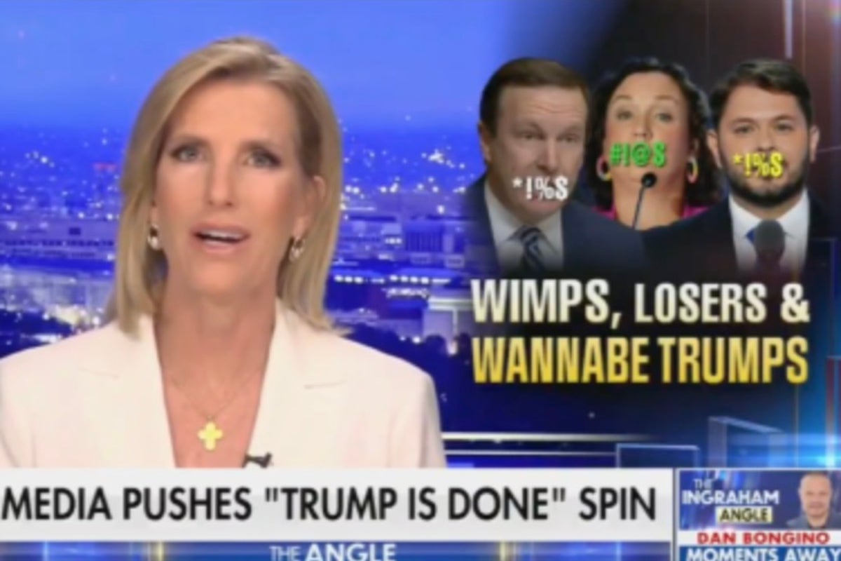 Fox News host Laura Ingraham criticizes Democrats for using profanity but insists it&rsquo;s different when Trump curses