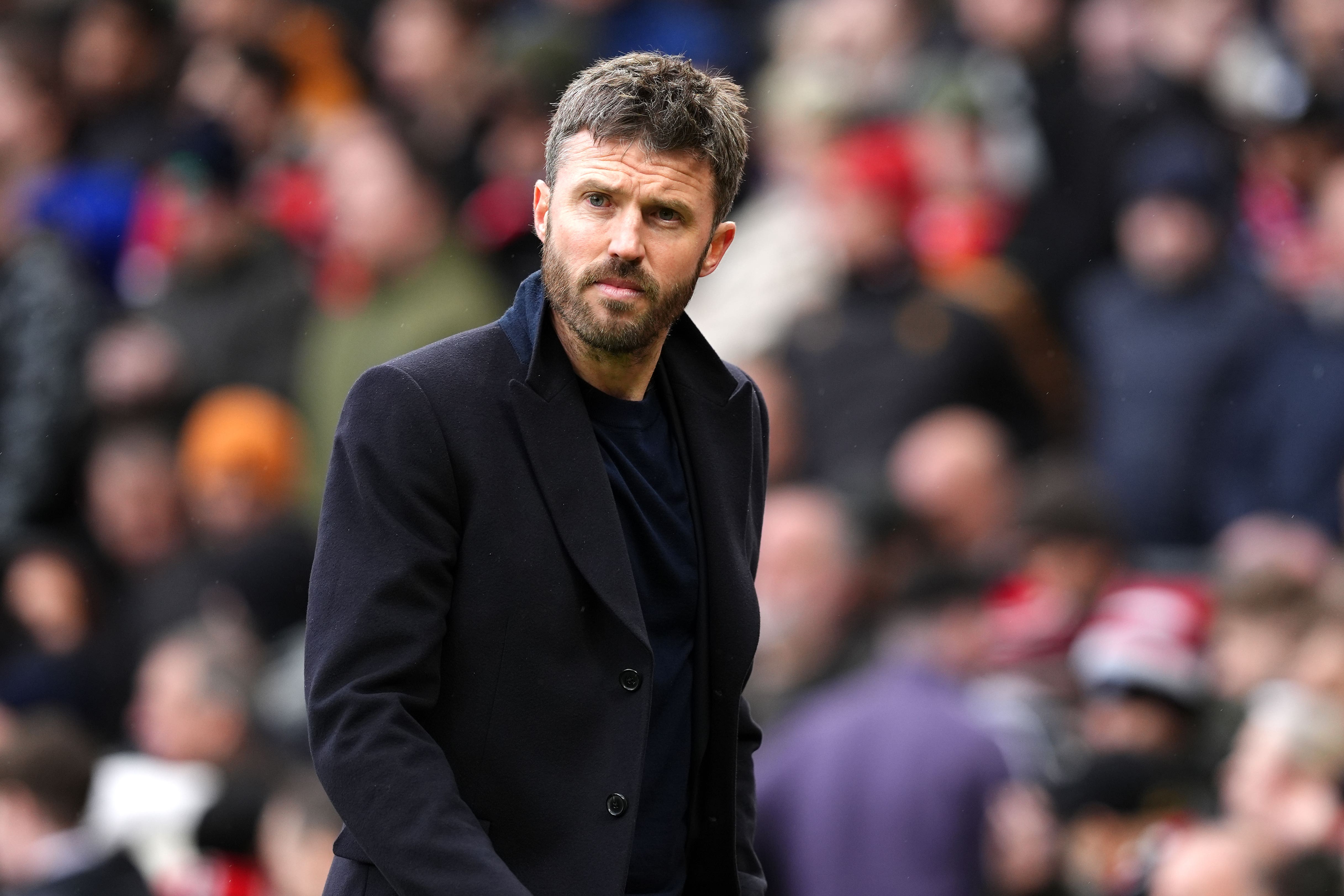 Michael Carrick is helping plot Manchester United’s future (Martin Rickett/PA)
