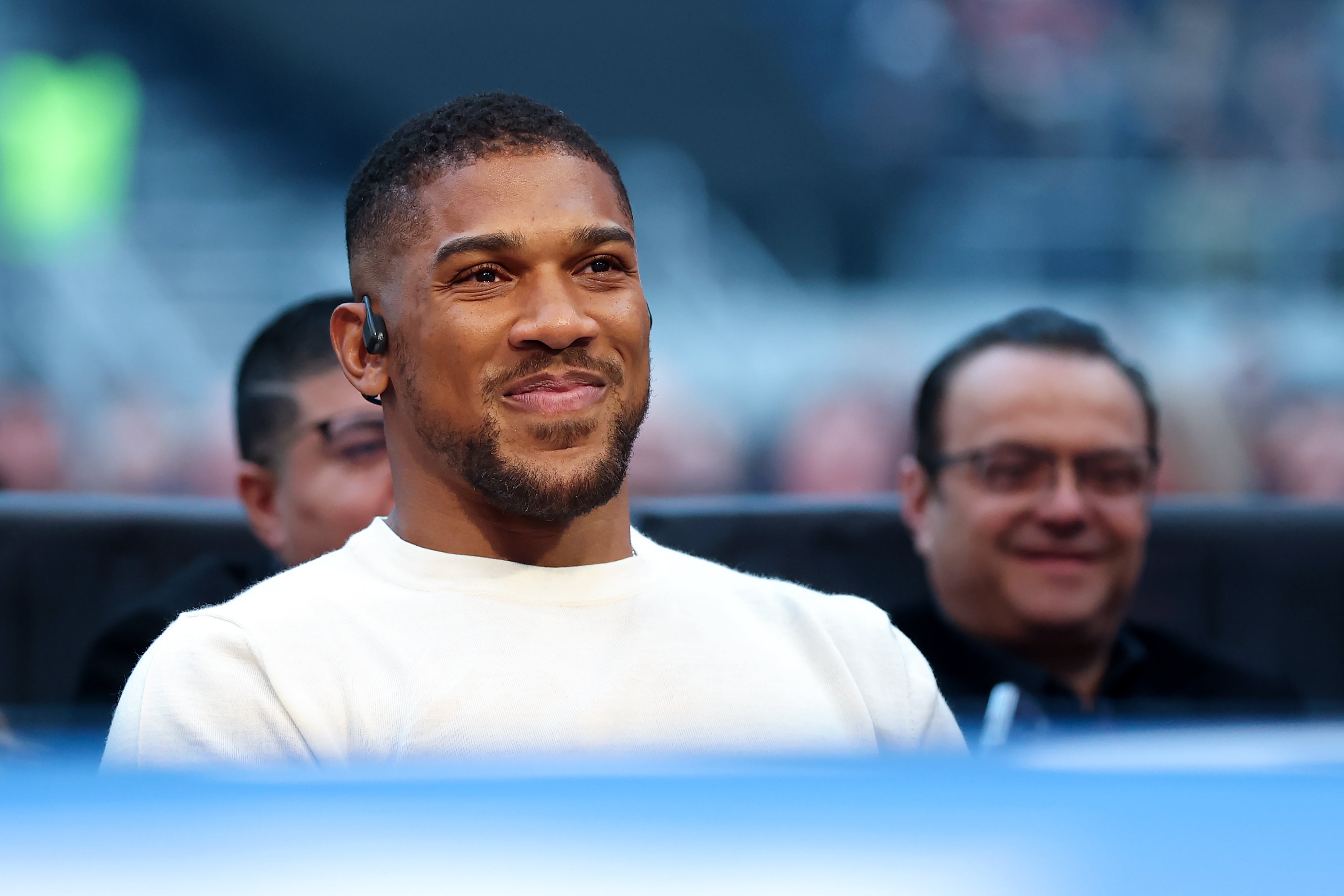 Anthony Joshua ringside for the Fury vs Makhmudov undercard