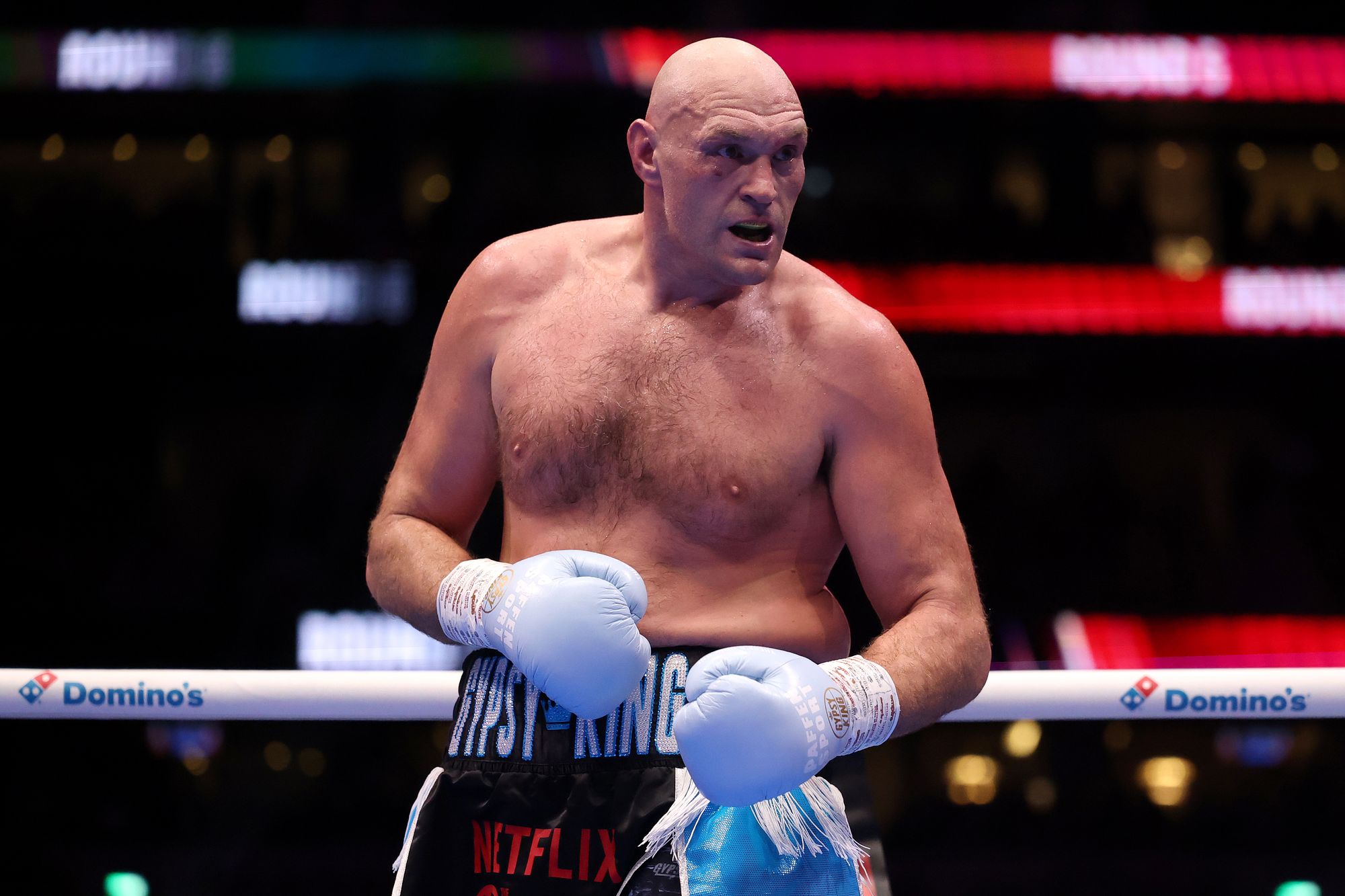 <p>Tyson Fury called out Anthony Joshua after winning on Saturday night</p>
