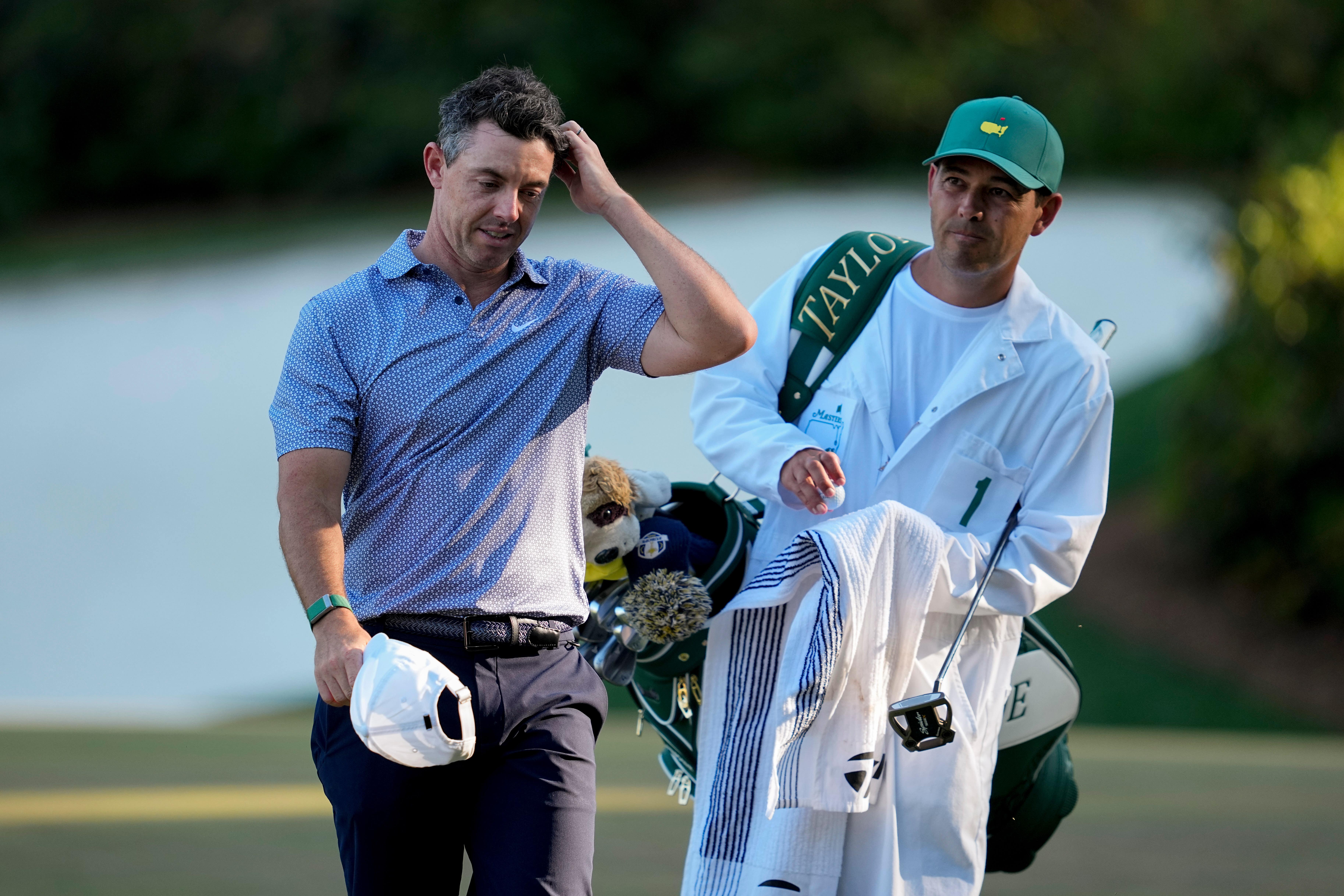 Rory McIlroy was pegged back on Saturday