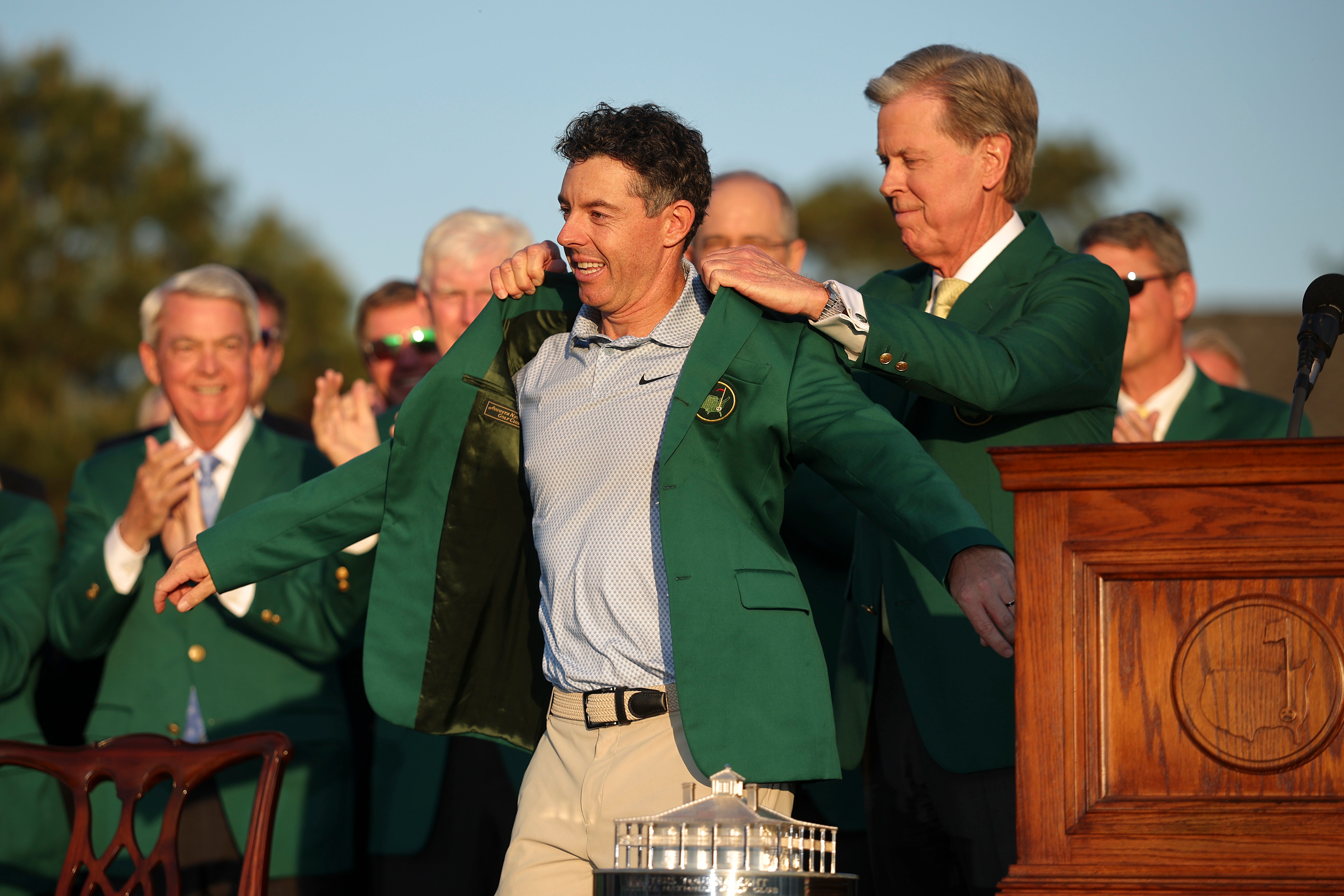 Rory McIlroy claimed back to back green jackets