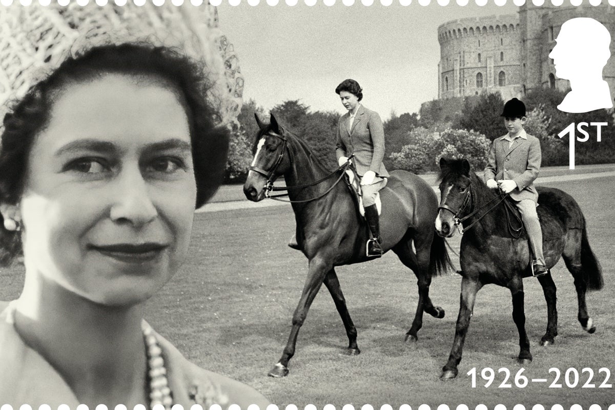 Queen Elizabeth’s centenary marked with new stamps showing her love of dogs and horses