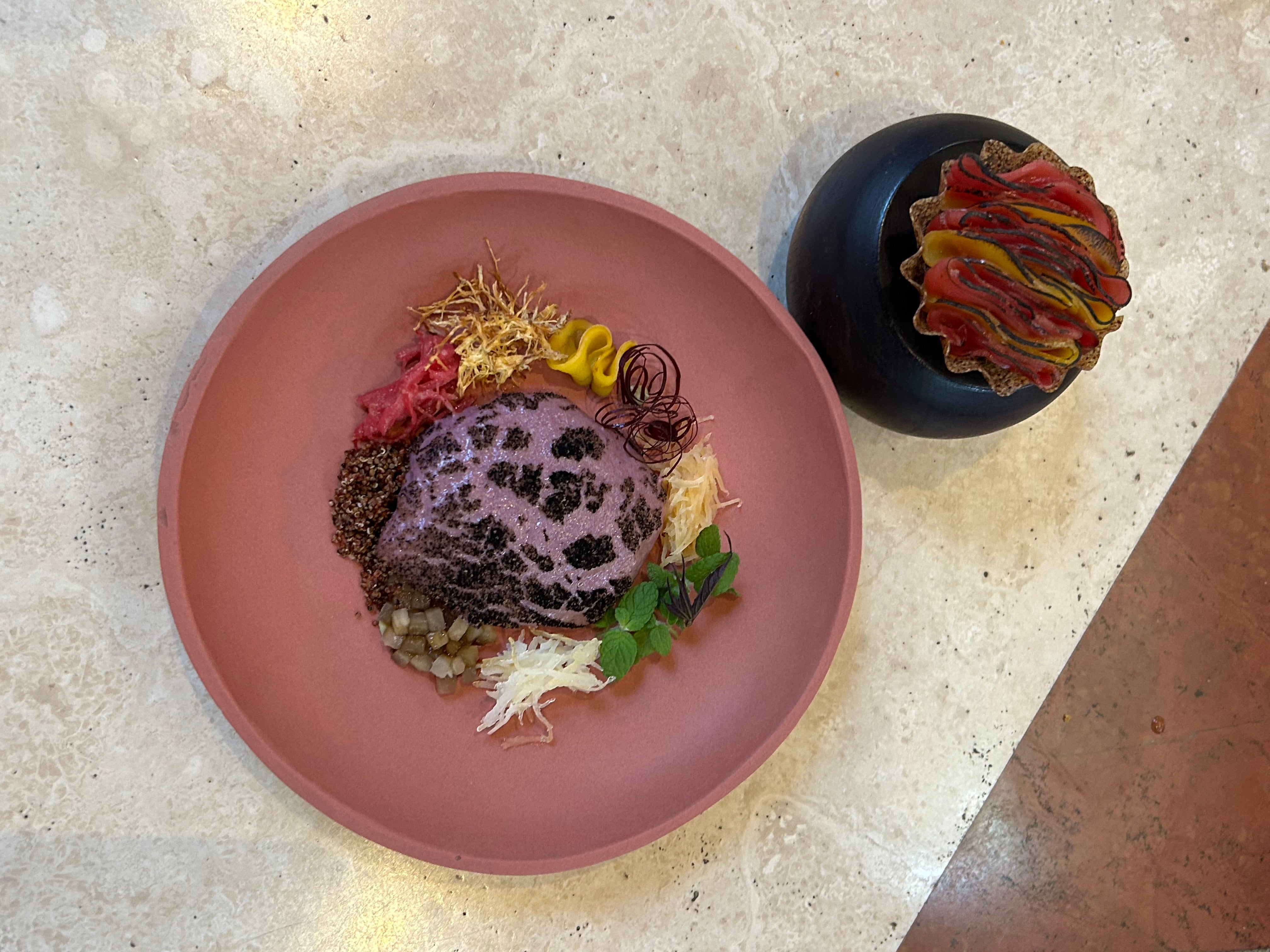 The Many Tubers dish at restaurant Kjolle in Lima, Peru