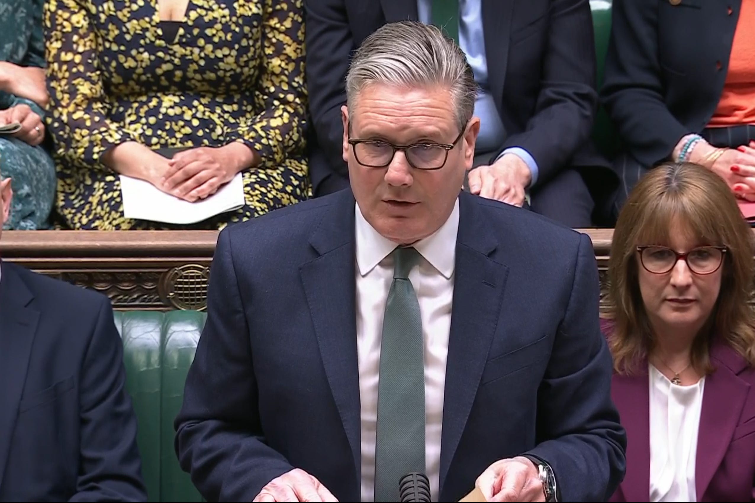 Sir Keir Starmer makes a statement on the Middle East in the House of Commons (House of Commons/UK Parliament/PA)