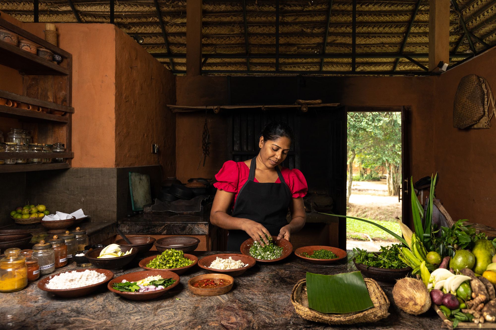 Healthy, vegetarian food is a big part of the offering at Ayurvie Sigiriya wellness retreat in Sri Lanka