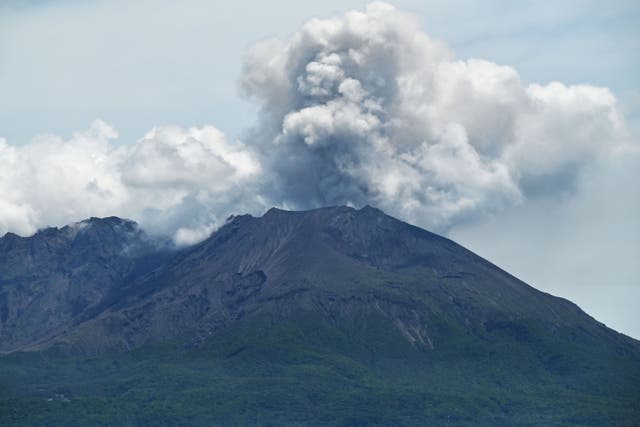 <p>Archivo: vista del volcán Sakurajima el 25 de junio de 2025</p>