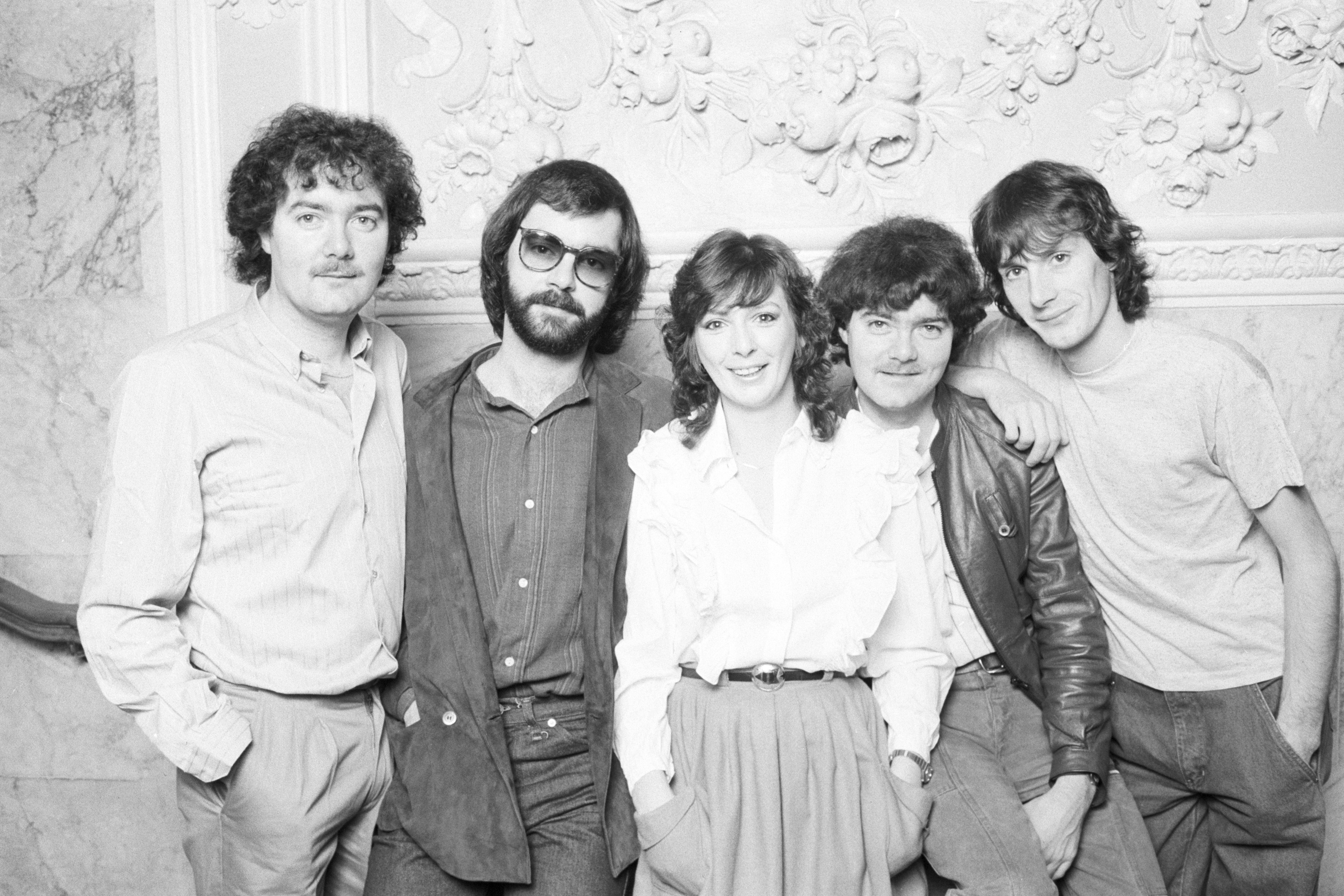 Noel Duggan, Ciaran Brennan, Moya Brennan, Padraig Duggan and Paul Brennan in 1982